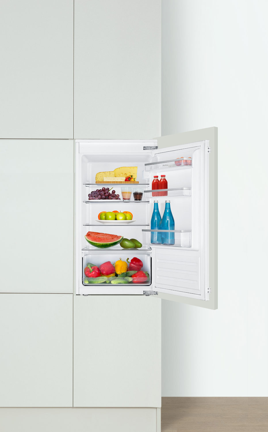 Vollraum-Kühlschrank, 1020 mm Nische, Schlepptür-Technik