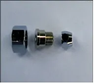 Gerade Verschraubung, chrom 