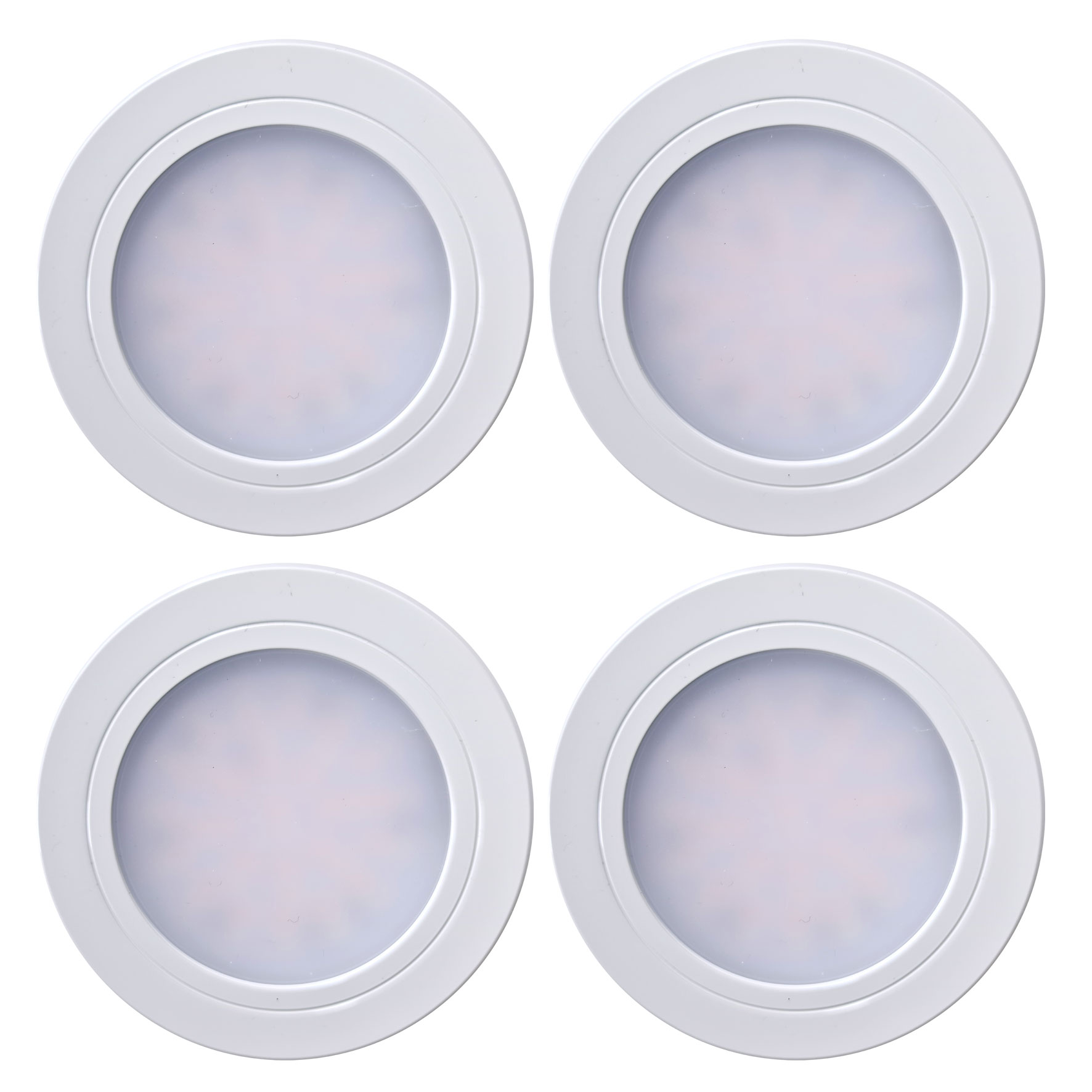 CARESSI Skye 58- Einbauleuchten-Set, 4 Spots, weiß