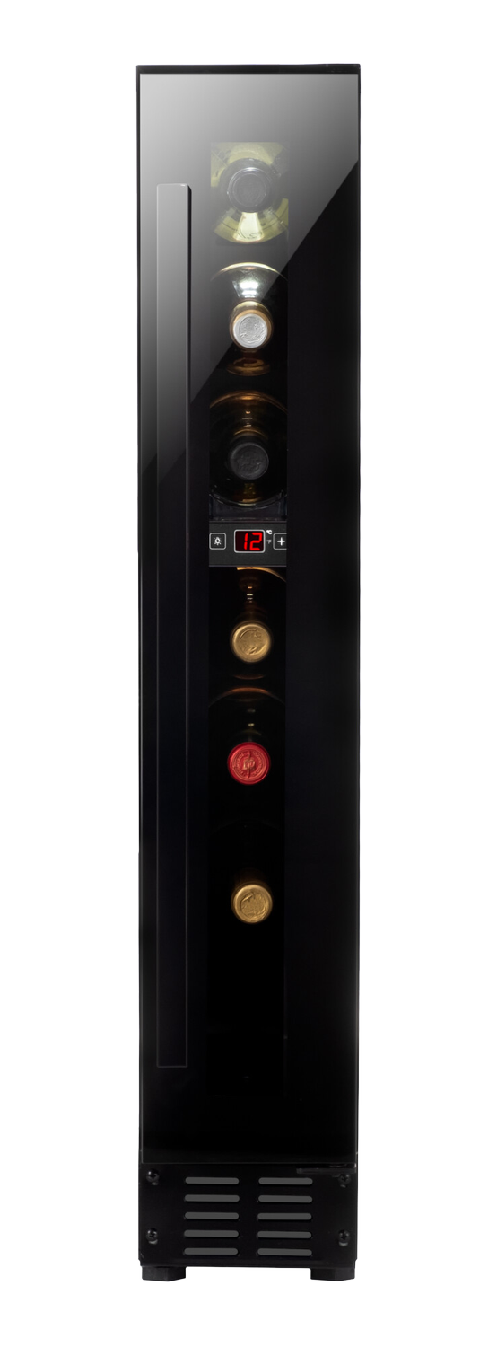 Weintemperierschrank, unterbaufähig, X-Type Design, schwarz Weintemperierschrank, unterbaufähig, X-Type Design, schwarz