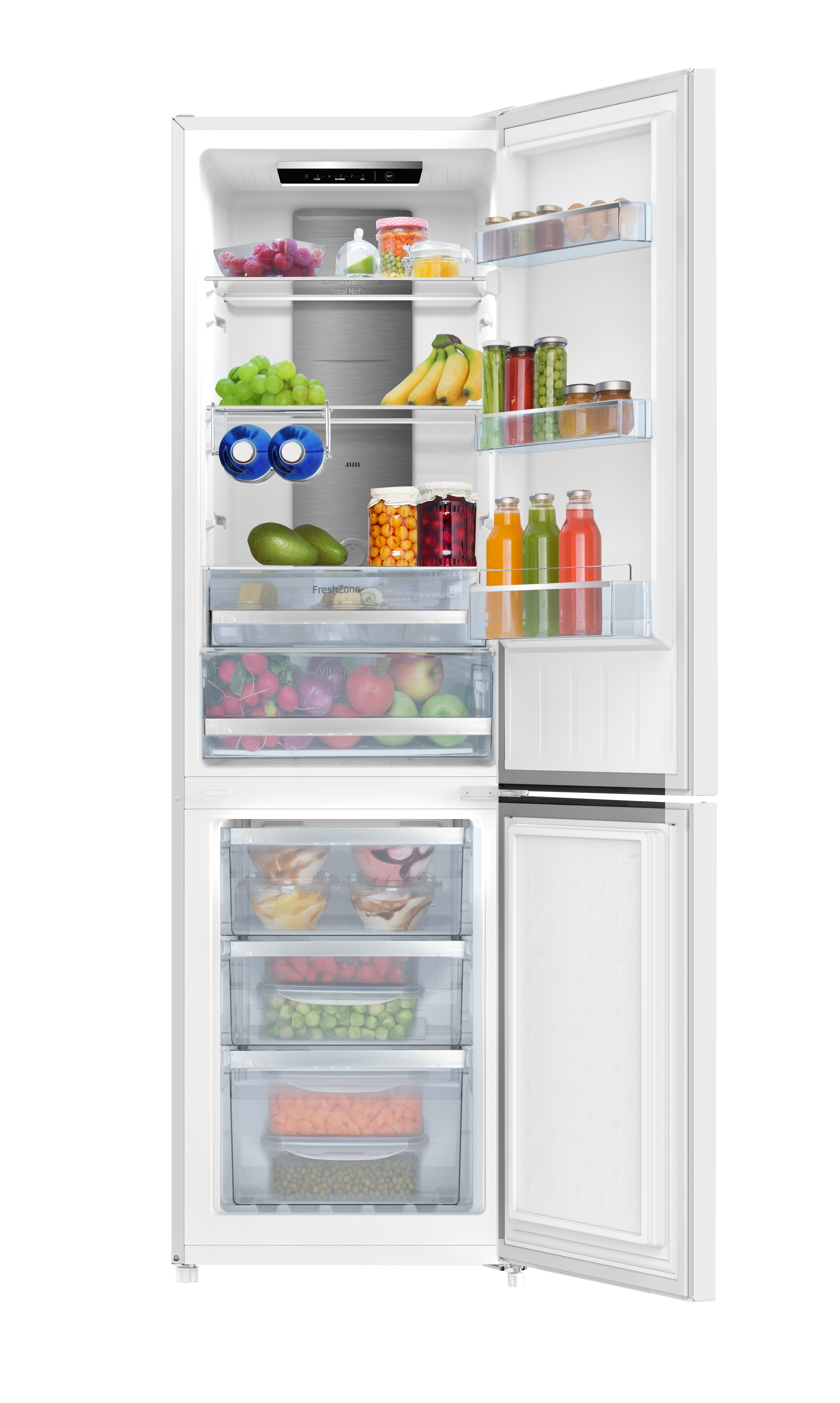 Stand-Kühl-Gefrierkombination KGCN 388 145 W, weiß, 180 cm