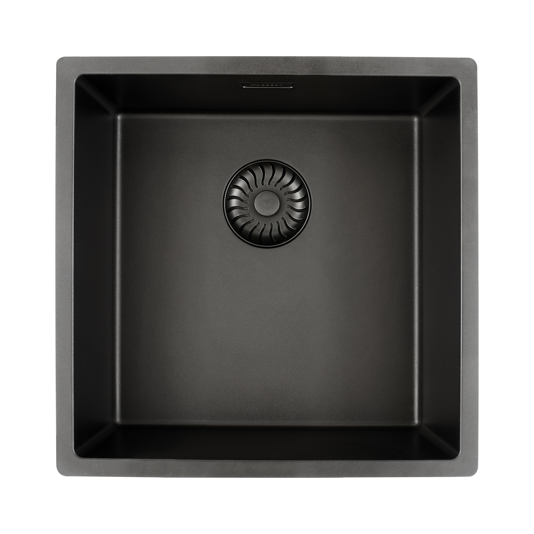 CARESSi CAGRPP40BK-FL Einzelbecken 50er tiefschwarz flächenbündi