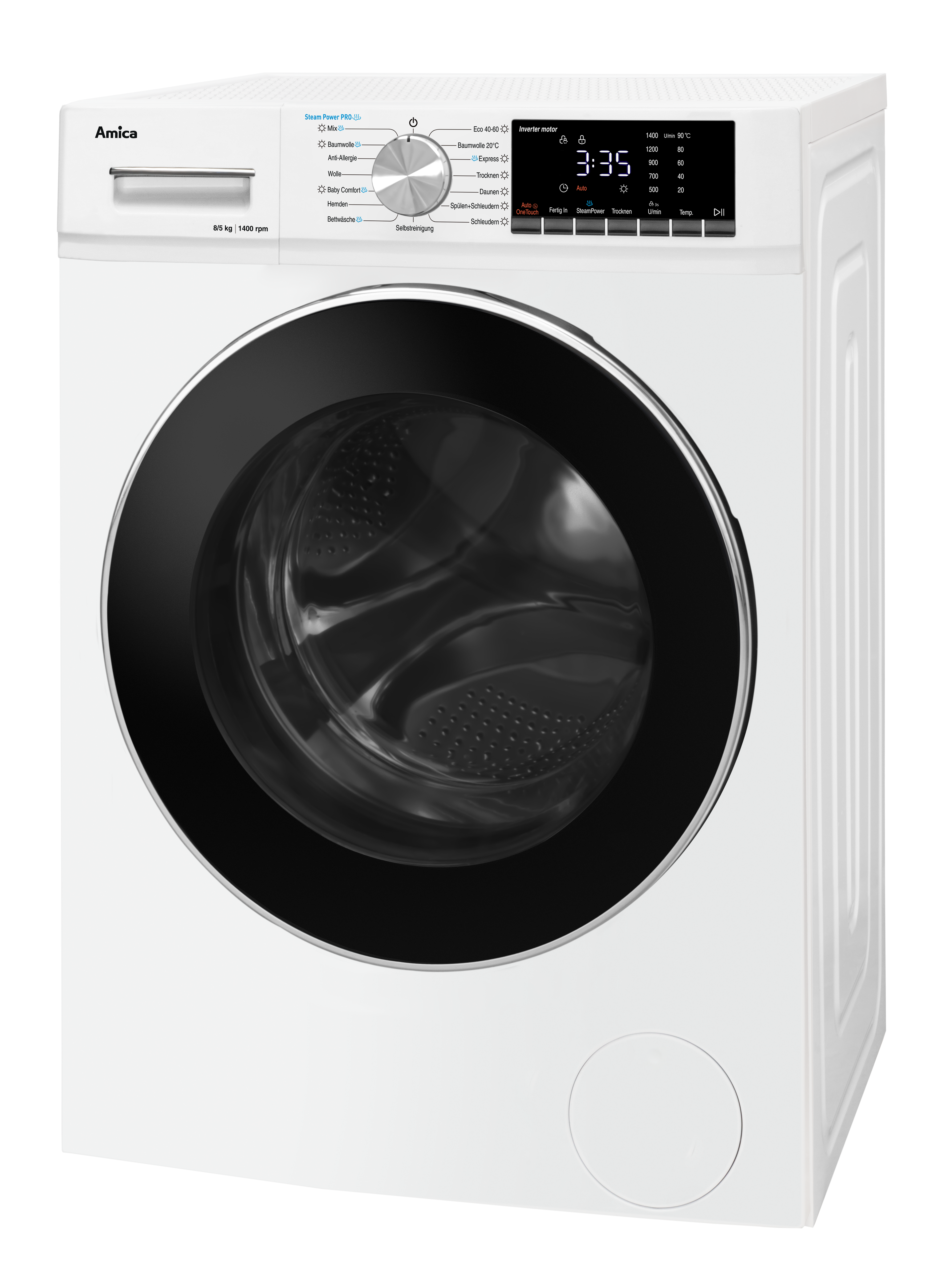 Waschtrockner WAT 404 050, weiß, 8 kg / 5 kg