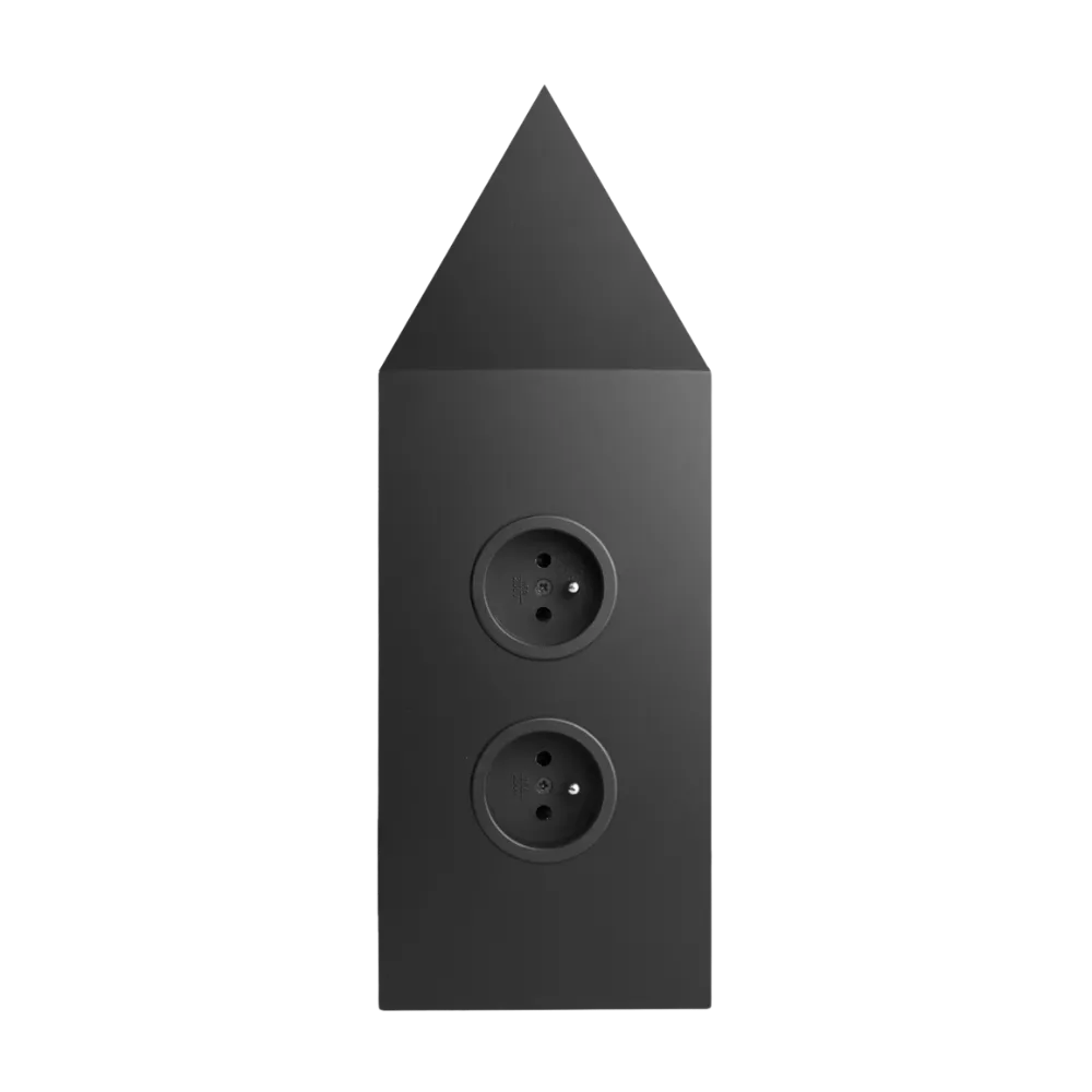 CARESSI 2ST22P Energie-Ecksäule, schwarz