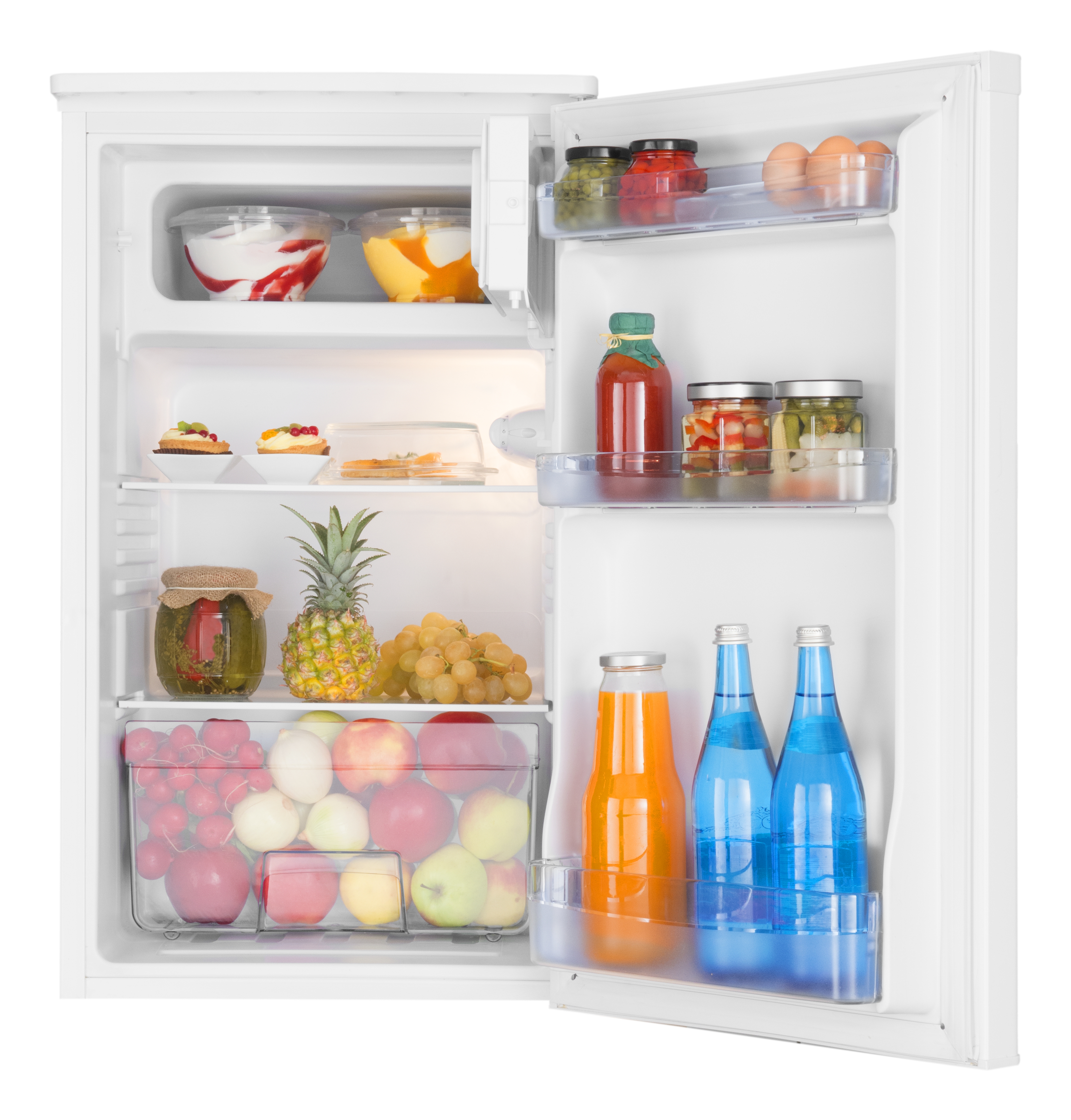 Stand-Kühlschrank mit Gefrierfach KS 361 155 W, weiß, 85 cm