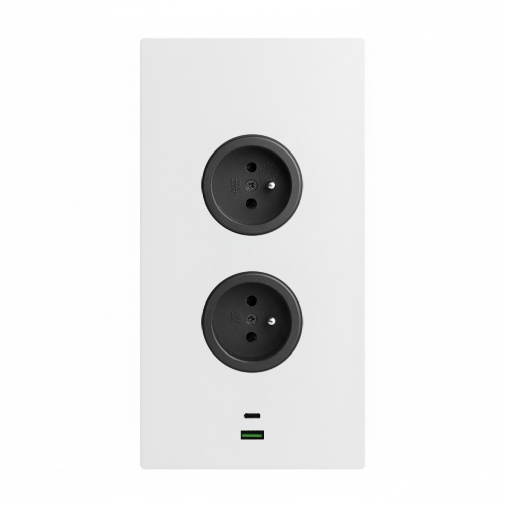 CARESSI 2ST22/USB Energie-Ecksäule, weiß CARESSI 2ST22/USB Energie-Ecksäule, weiß