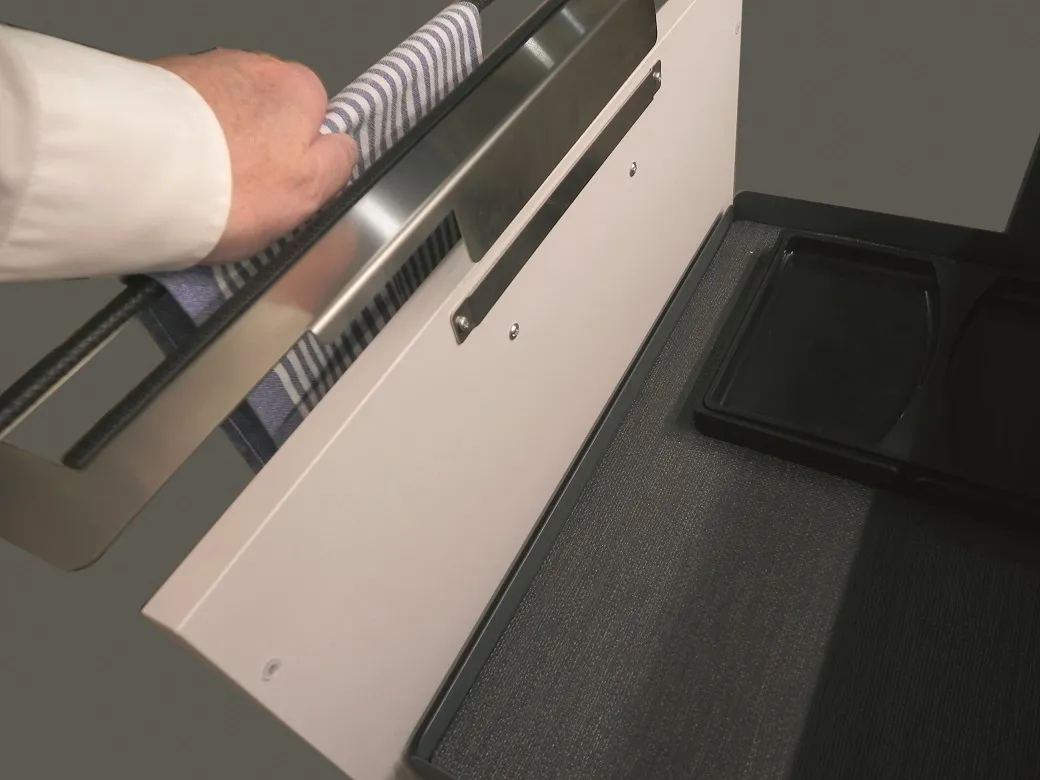 Möbelblendenhalter, universal, Edelstahl gebürstet