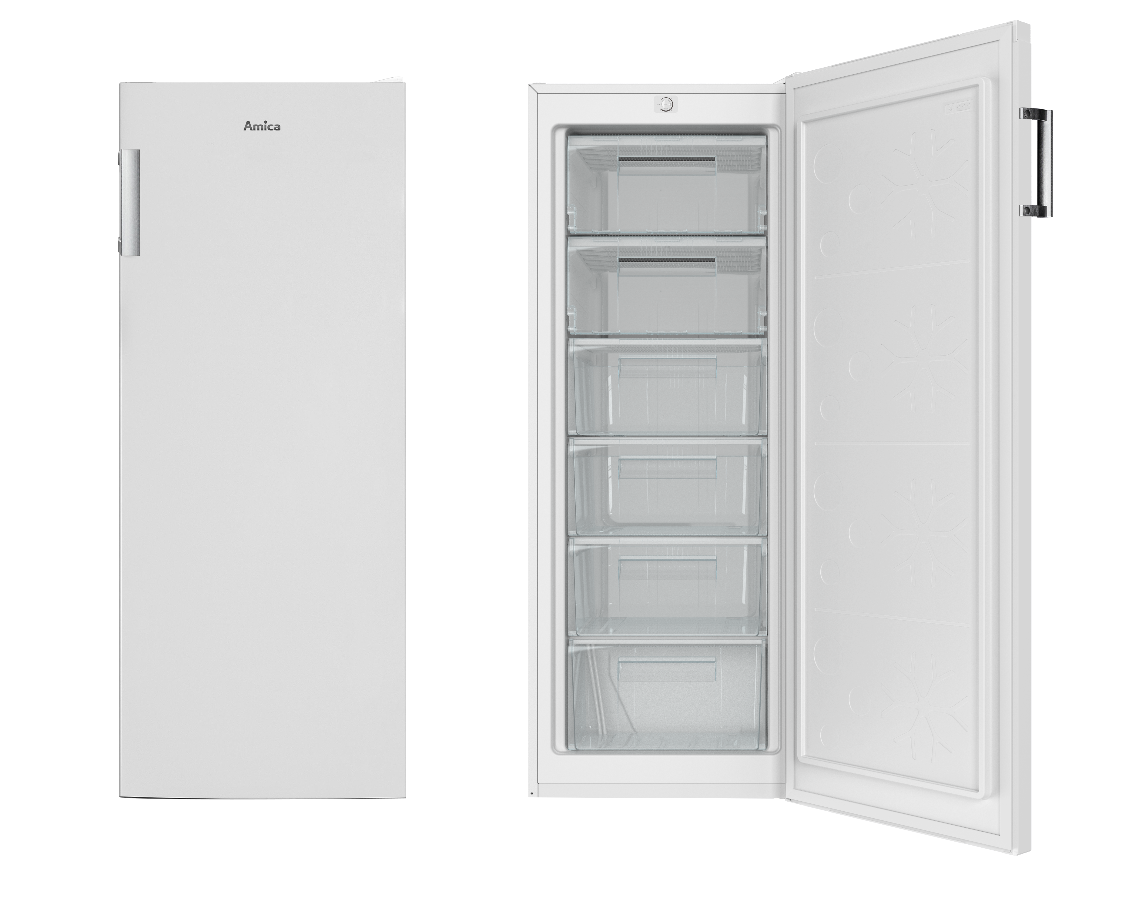 Stand-Gefrierschrank GS 324 180 W, weiß, 144 cm
