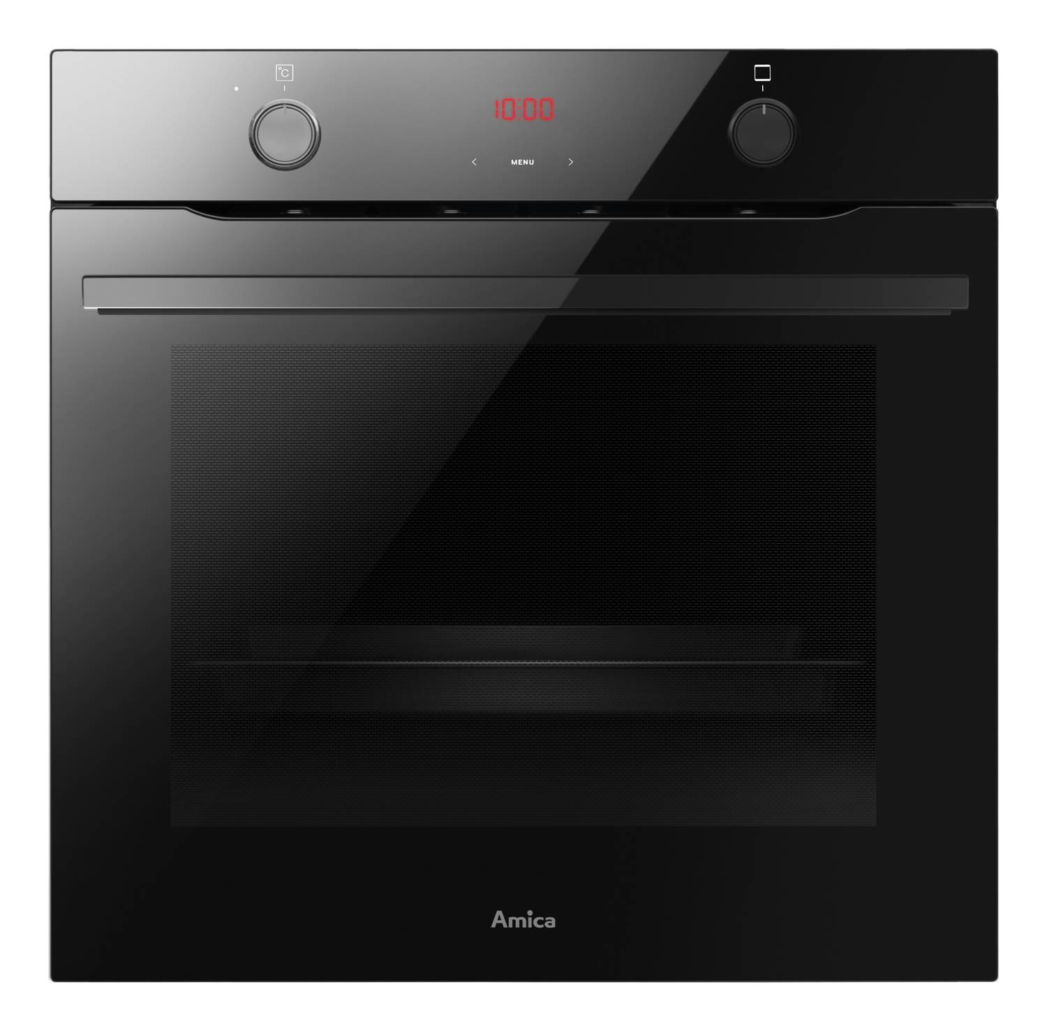 Einbaubackofen, X-type Design, Schwarz-Glas, 77