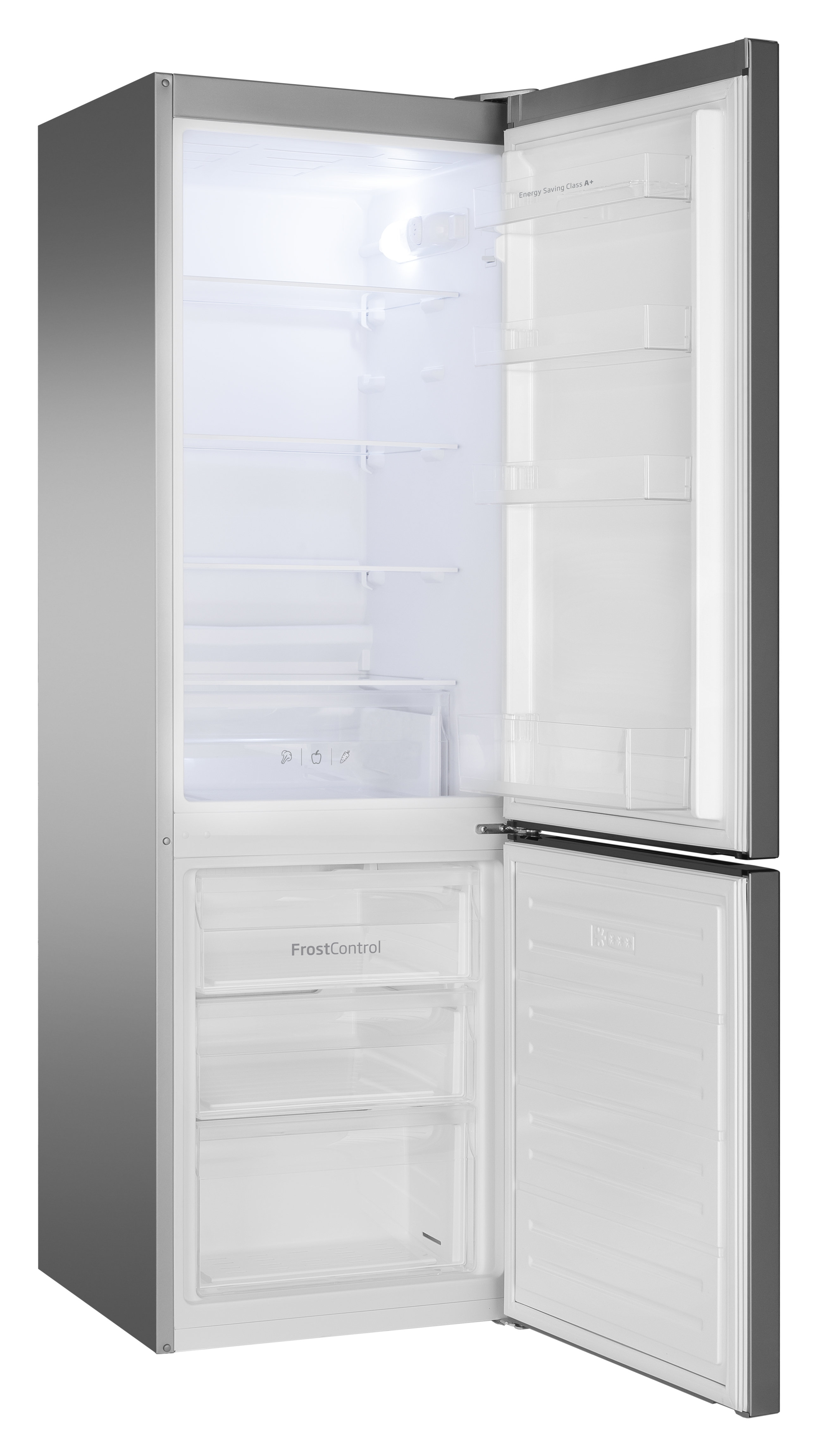 Stand-Kühl-Gefrierkombination KGCL 387 115 E, Edelstahloptik, 170 cm