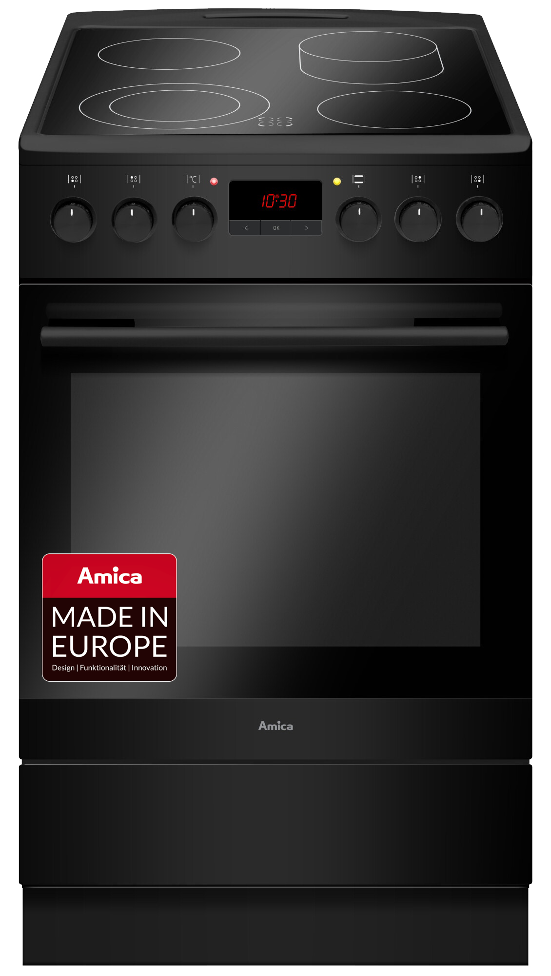 Standherd Elektro SHC 11503 SM, schwarz-matt