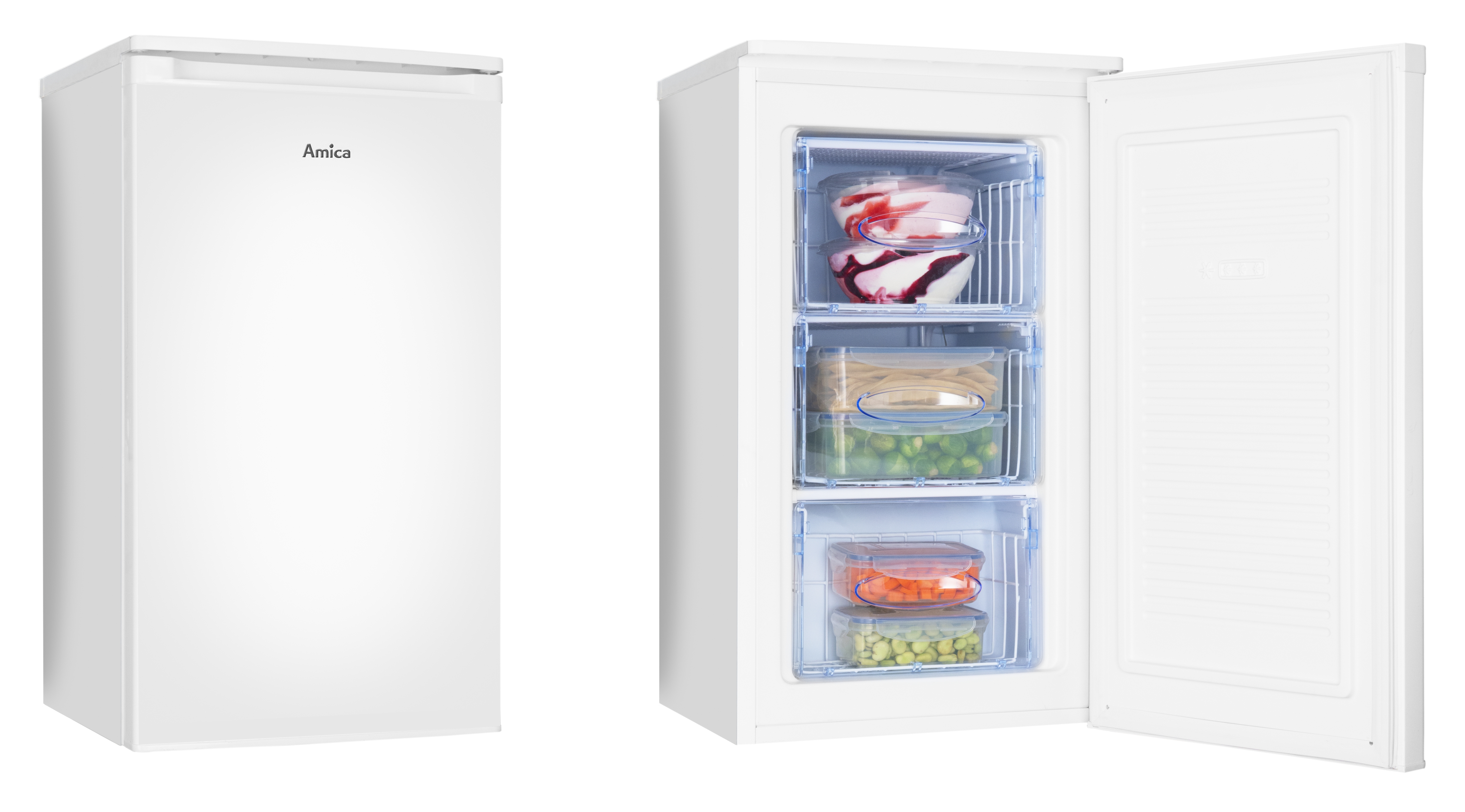 Stand-Gefrierschrank GS 15496 W, weiß, 85 cm