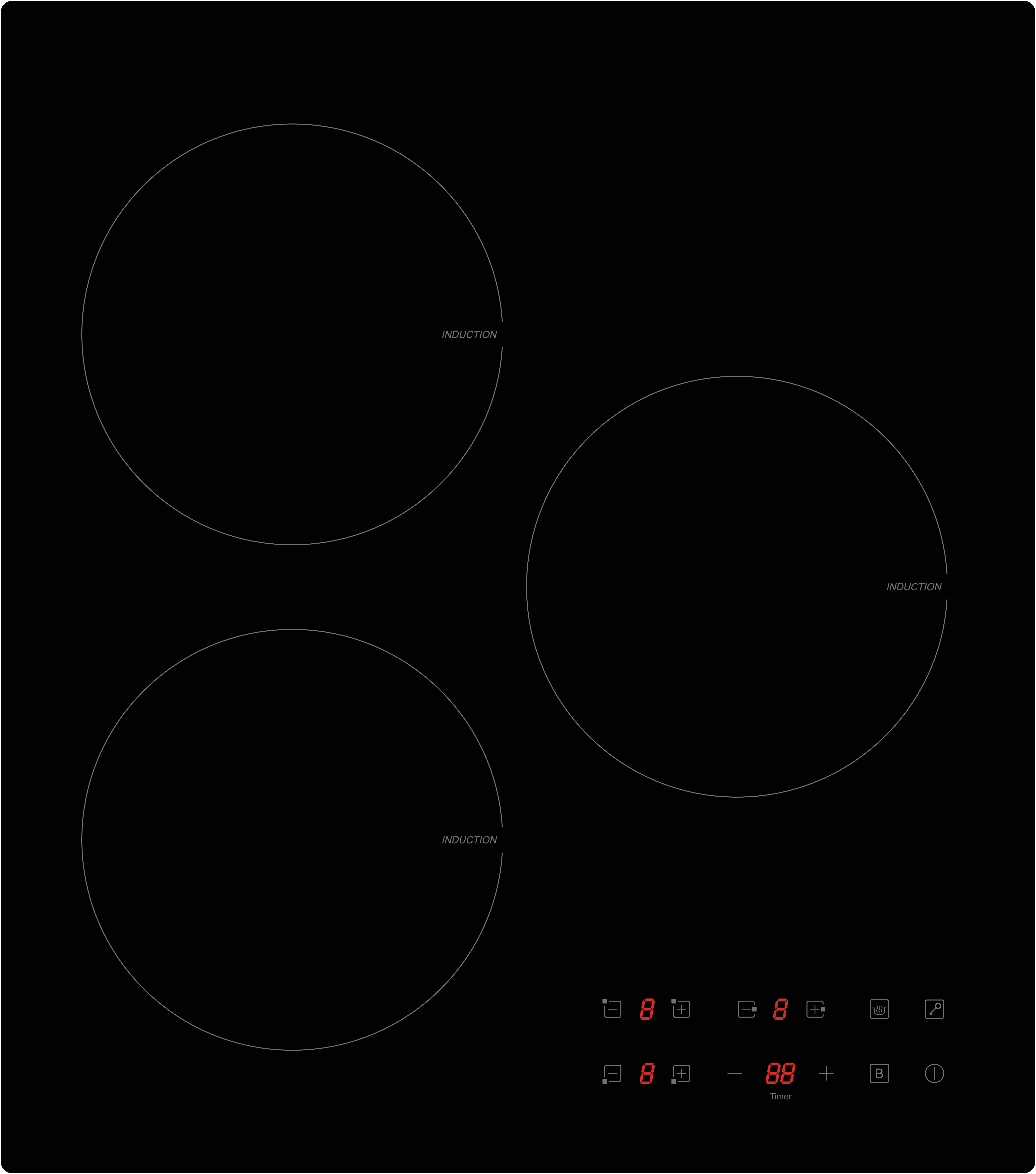 PKM Induktions-Kochfeld IF3F