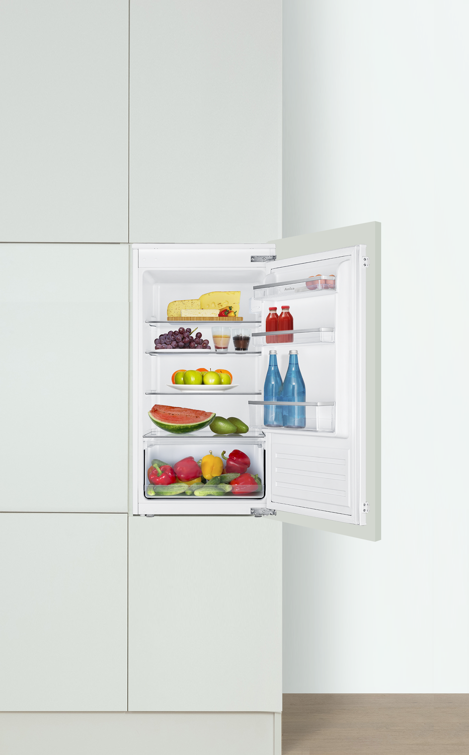 Vollraum-Kühlschrank, 1020 mm Nische, Schlepptür-Technik