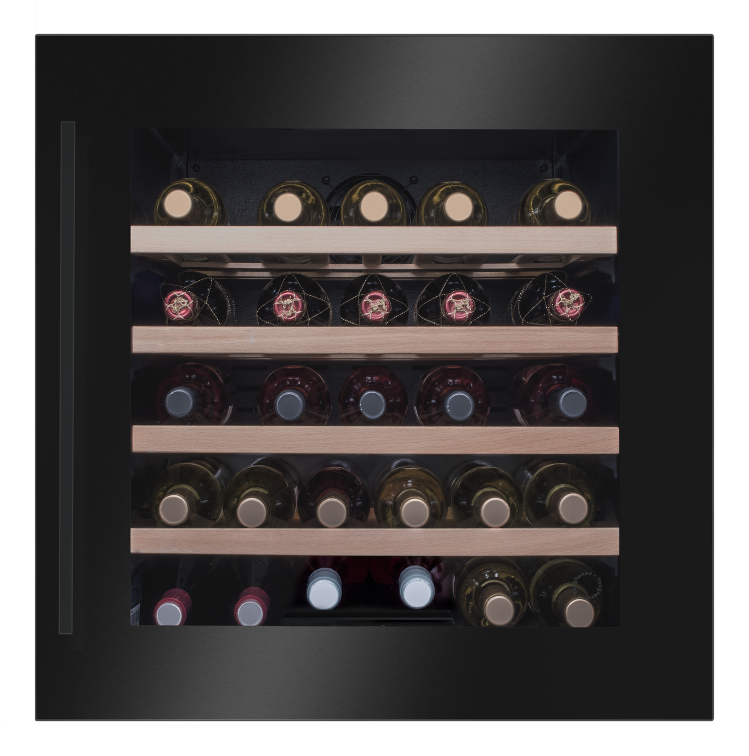 Einbau-Weintemperierschrank, X-Type Design, schwarz Einbau-Weintemperierschrank, X-Type Design, schwarz