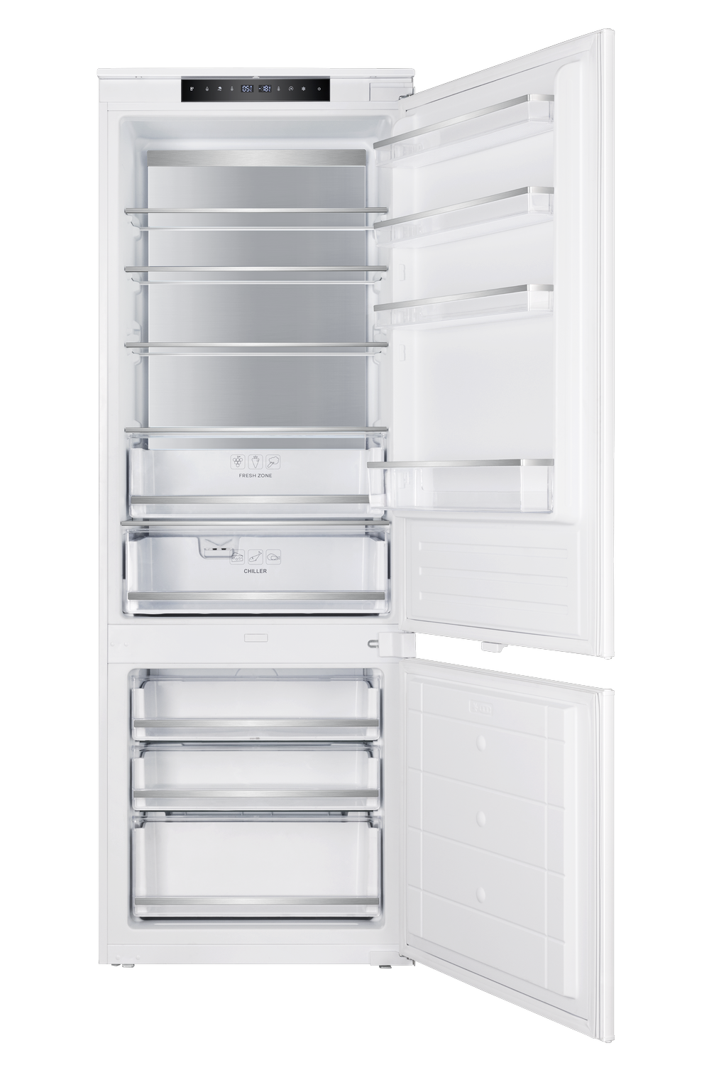 Kühl-Gefrierkombination SideLight, CoolBalance (MetalCooling)