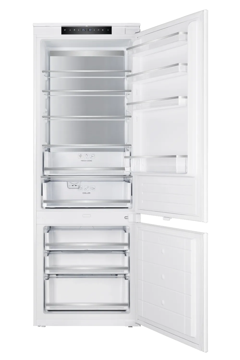 Kühl-Gefrierkombination SideLight, CoolBalance (MetalCooling)
