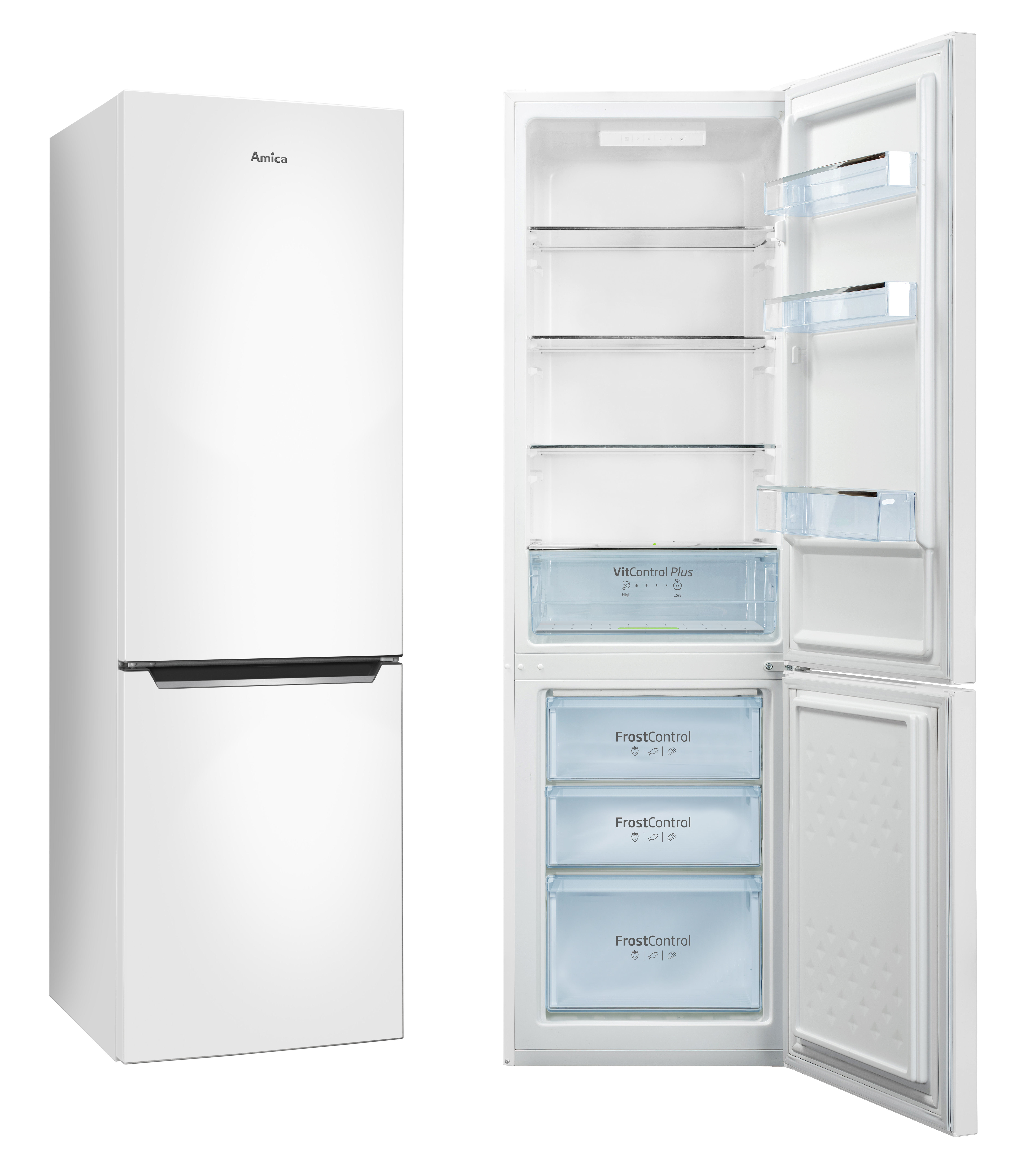 Stand-Kühl-Gefrierkombination KGCL 387 150 W, weiß, 176 cm