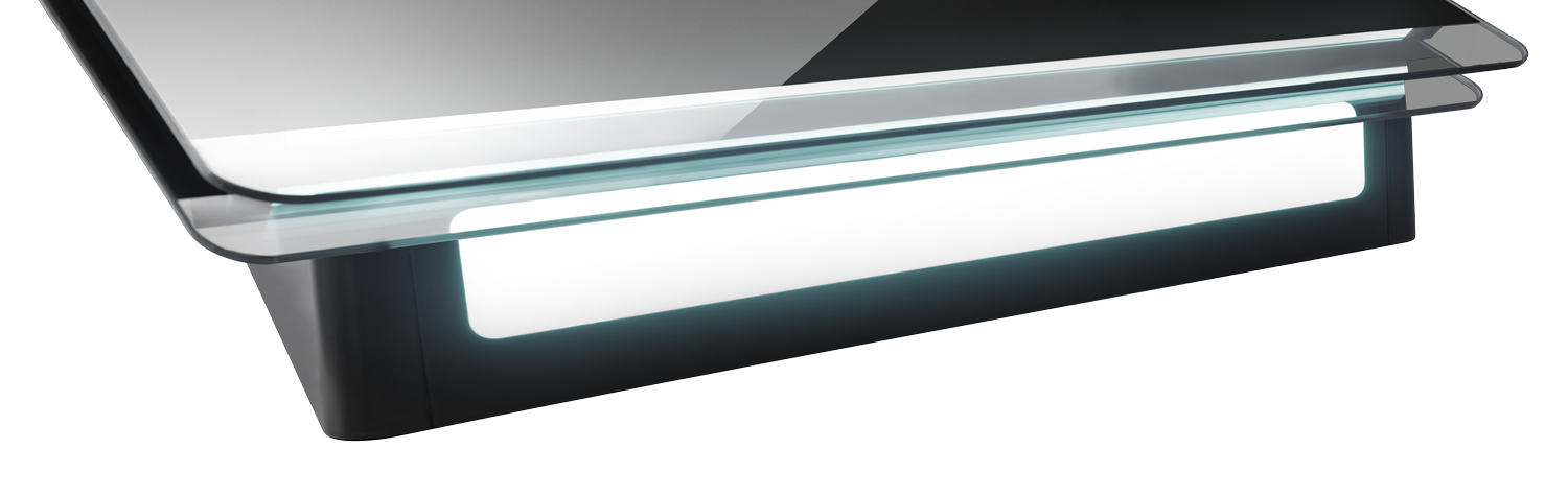 Haube A++, Schwarzglas, GestureControl, 6 Leistungsstufen - SensorTouch Haube A++, Schwarzglas, GestureControl, 6 Leistungsstufen - SensorTouch