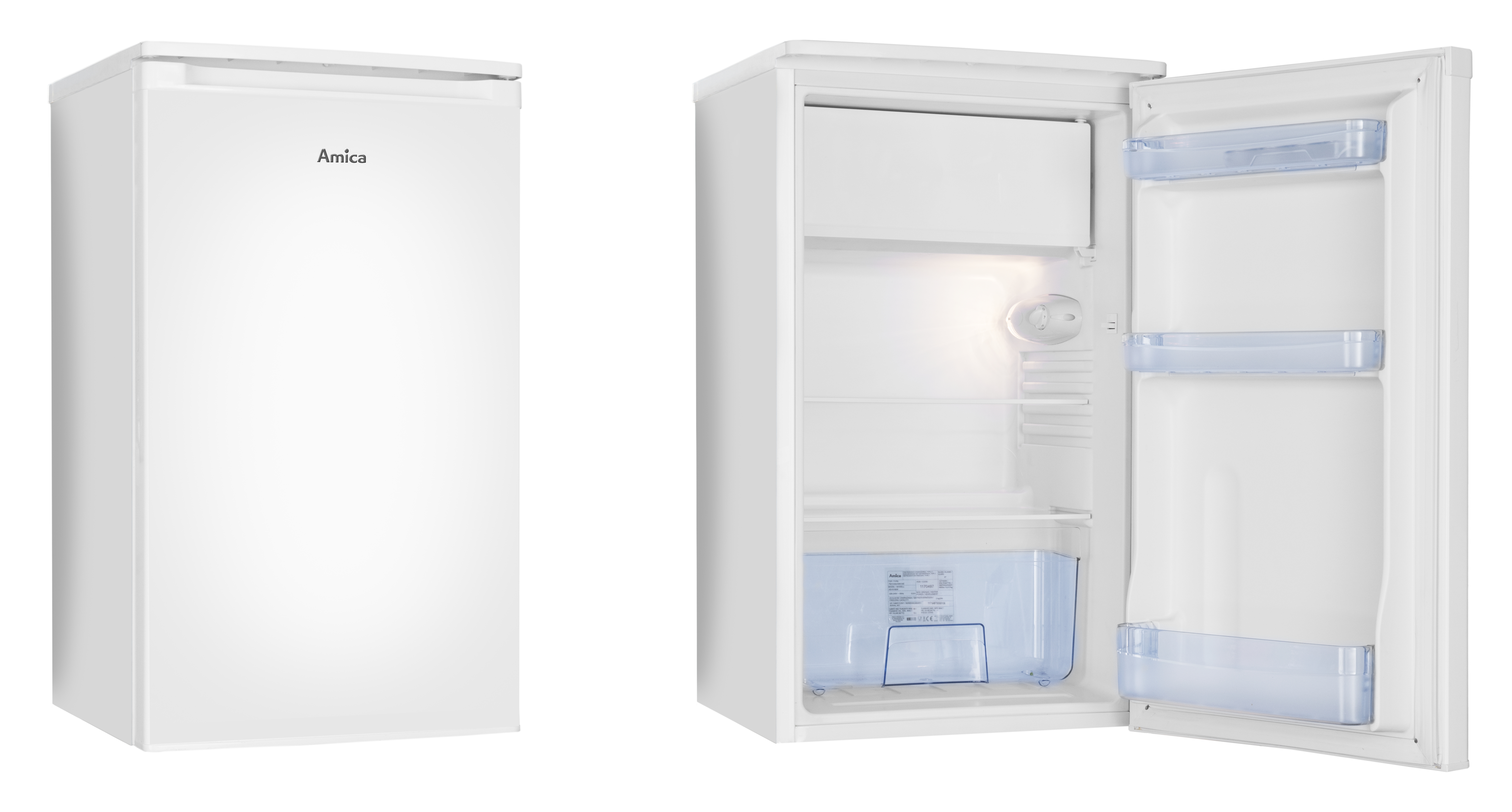 Stand-Kühlschrank mit Gefrierfach KS 361 155 W, weiß, 85 cm