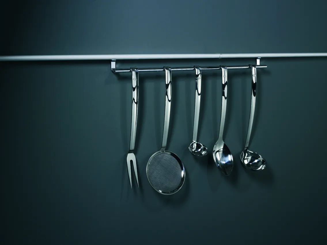 Linero 2000 Handtuchleiste/Kellenleiste, Edelstahl-Optik, 571 mm