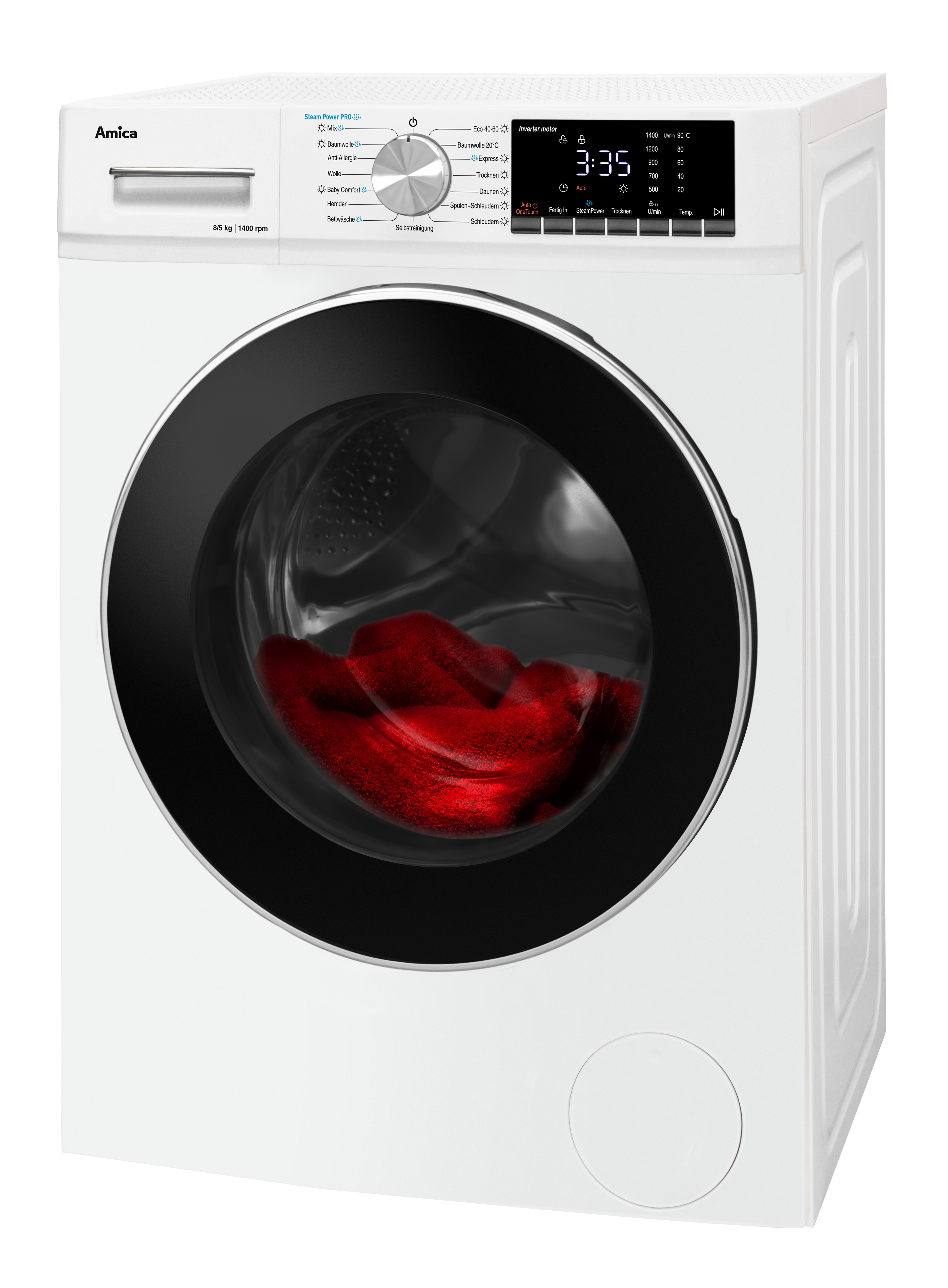 Waschtrockner WAT 404 050, weiß, 8 kg / 5 kg