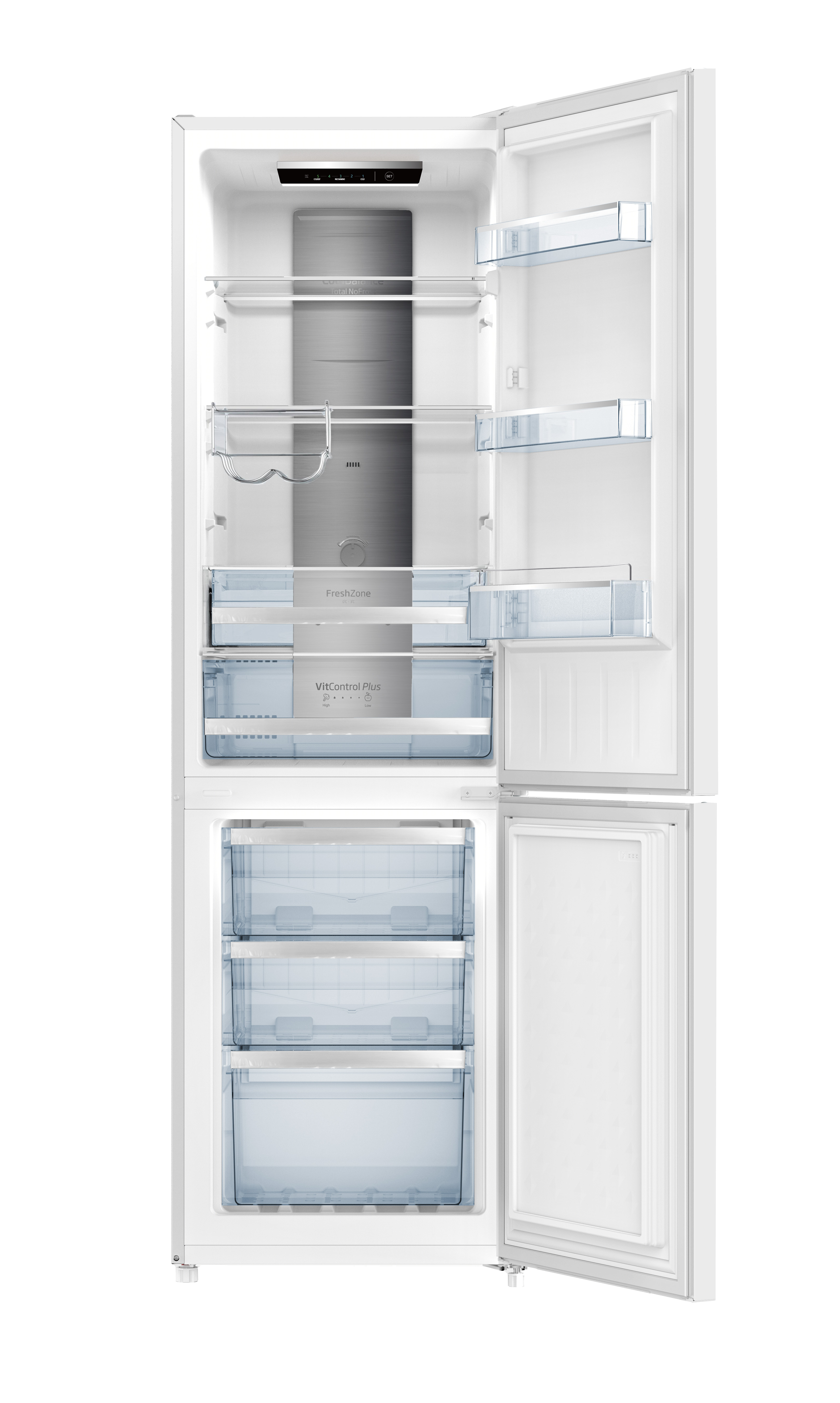 Stand-Kühl-Gefrierkombination KGCN 388 140 W, weiß, 180 cm