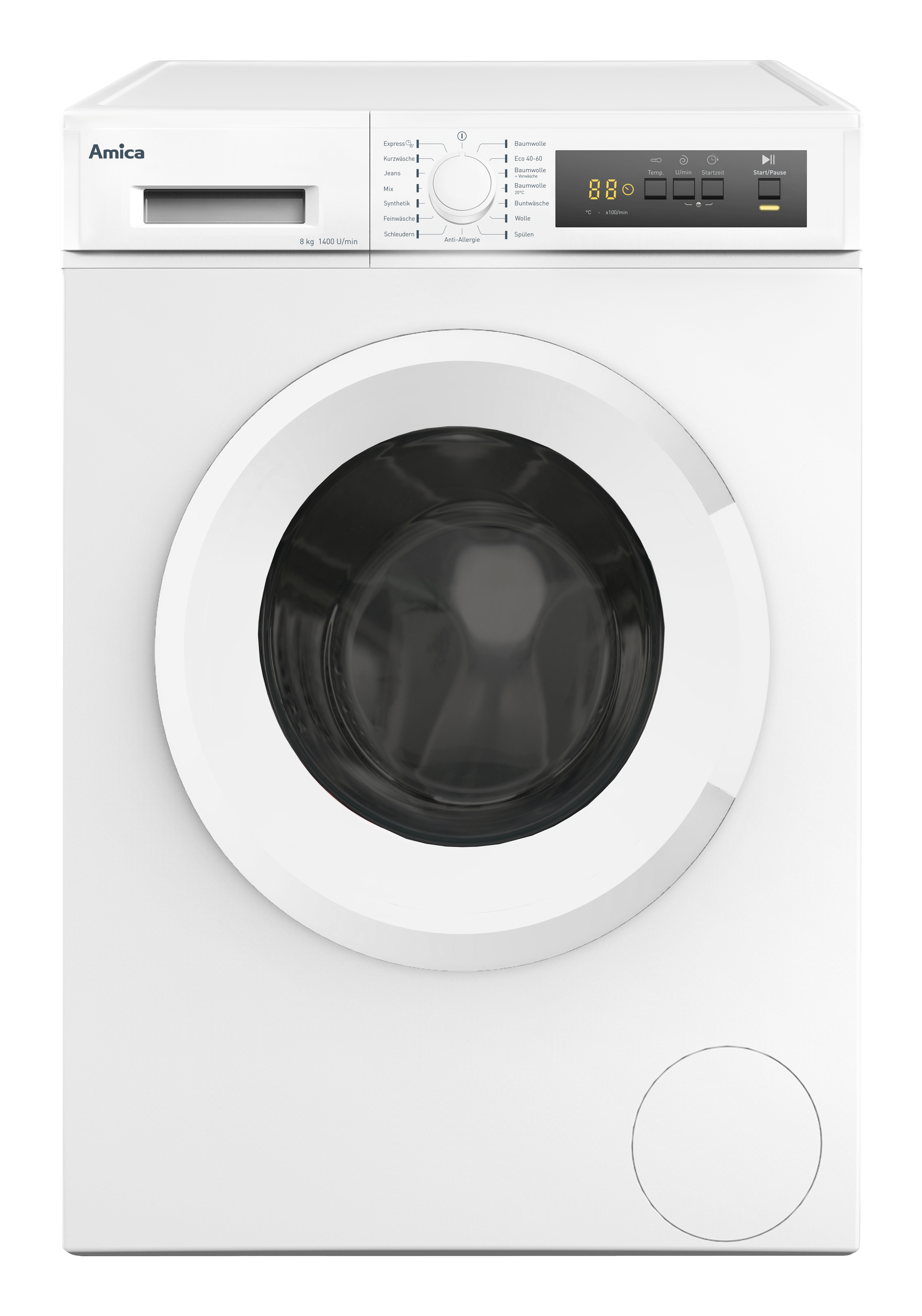 Waschmaschine WA 484 021, weiß, 8 kg