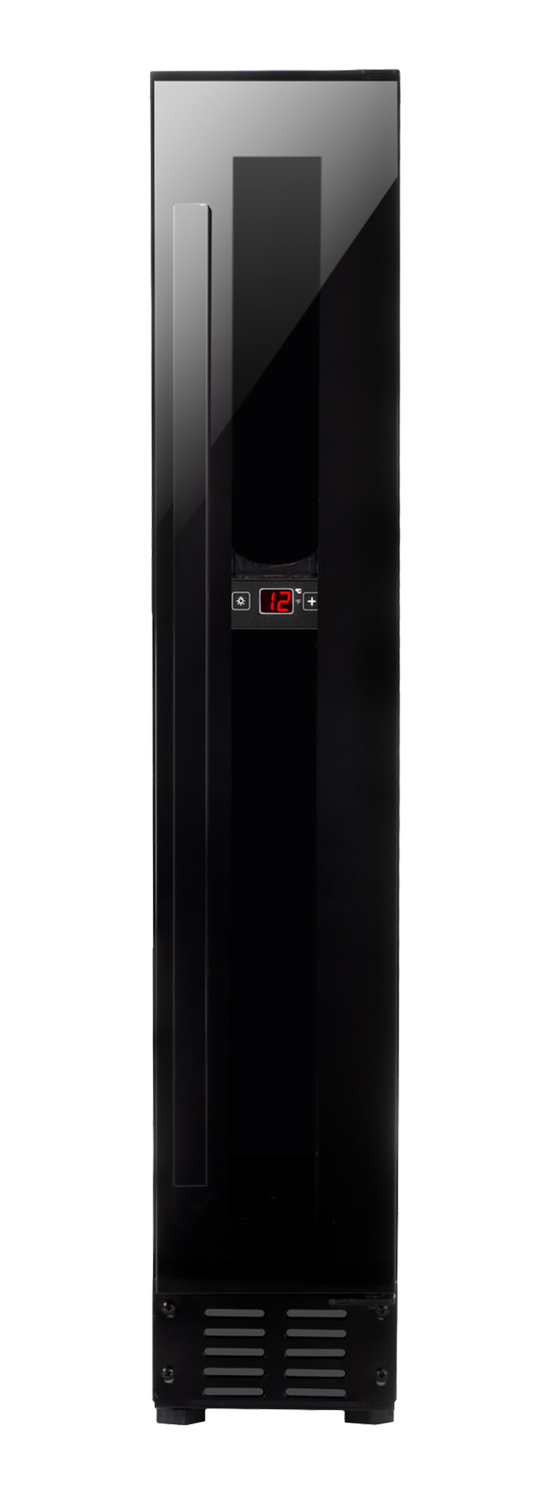 Weintemperierschrank, unterbaufähig, X-Type Design, schwarz Weintemperierschrank, unterbaufähig, X-Type Design, schwarz