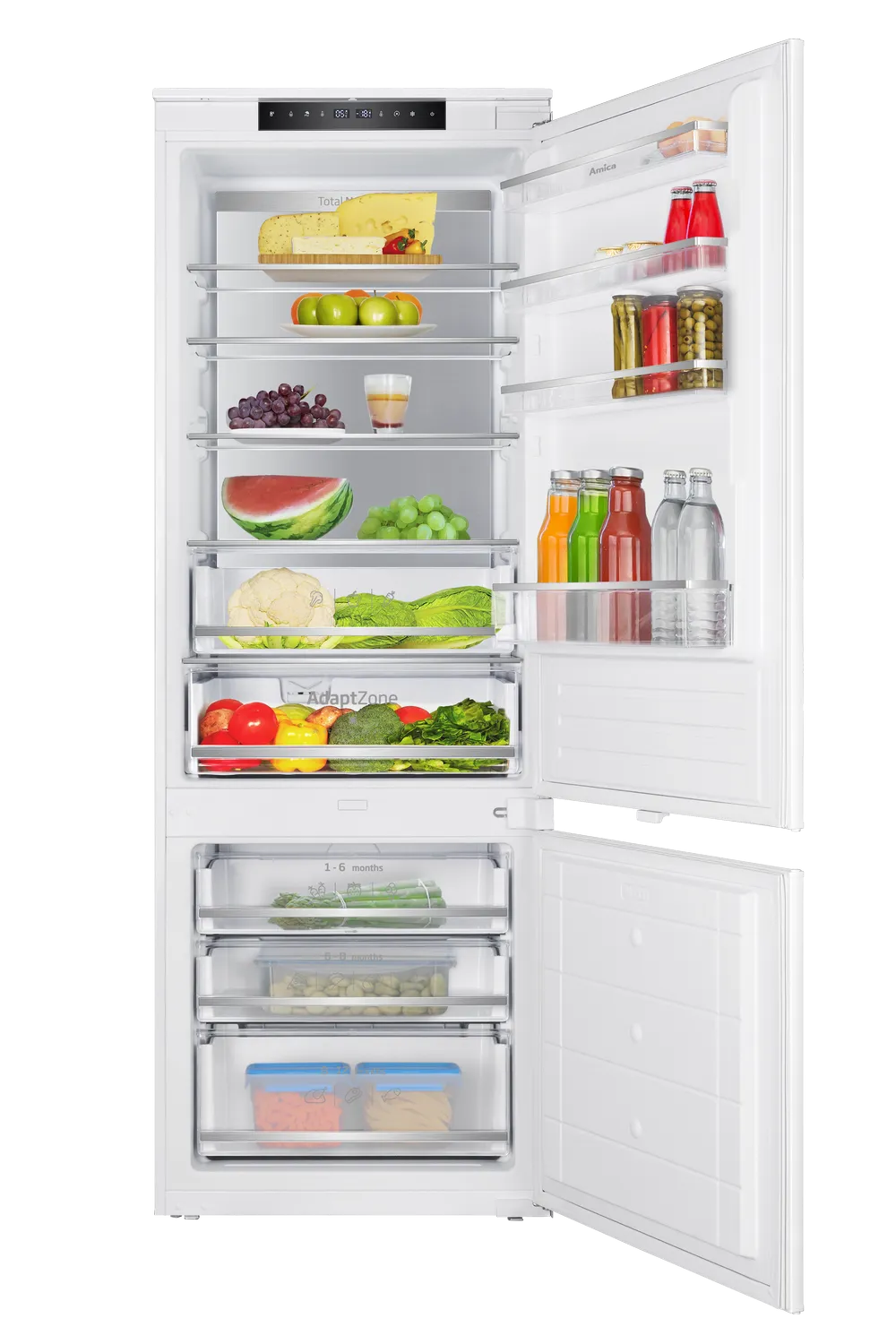Kühl-Gefrierkombination SideLight, CoolBalance (MetalCooling)