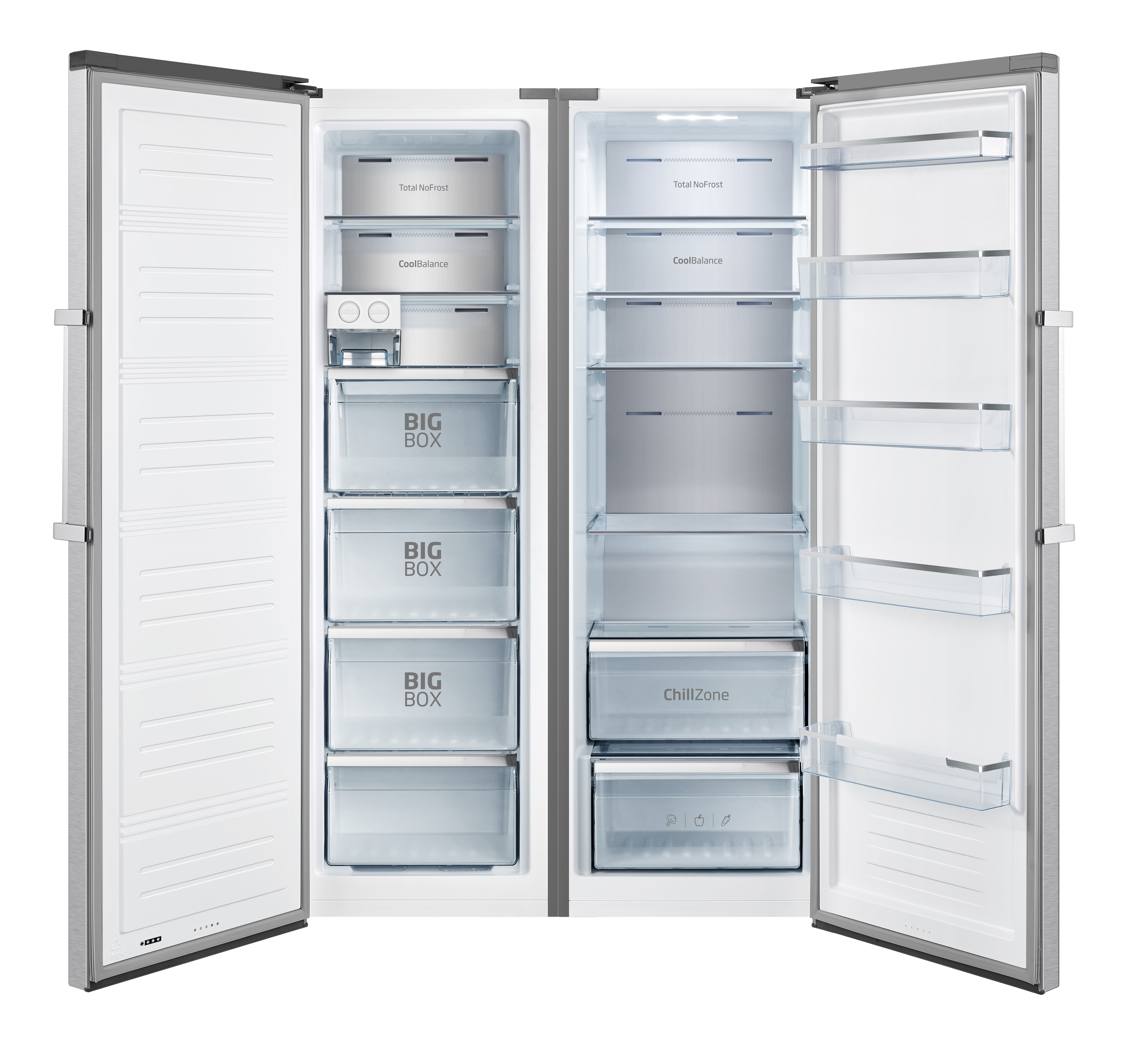 Vollraum-Stand-Kühlschrank VKS 358 150 E, Edelstahloptik, 186 cm Vollraum-Stand-Kühlschrank VKS 358 150 E, Edelstahloptik, 186 cm
