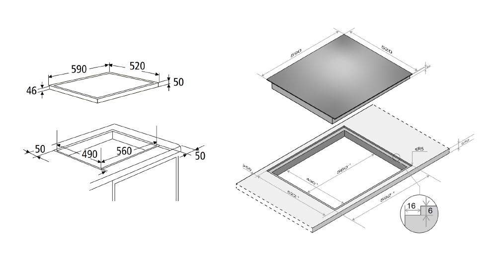 PKM Glaskeramik-Kochfeld KF4-2KBG