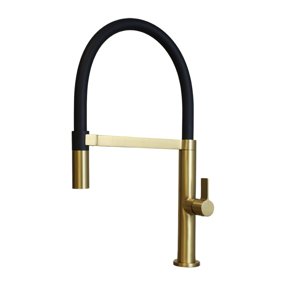 CARESSi 1112 ECO Einhebelmischer samtgold/schwarzmatt