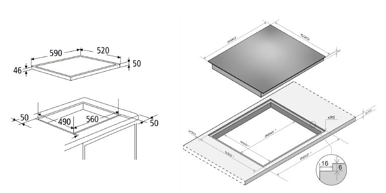 PKM Glaskeramik-Kochfeld KF4G