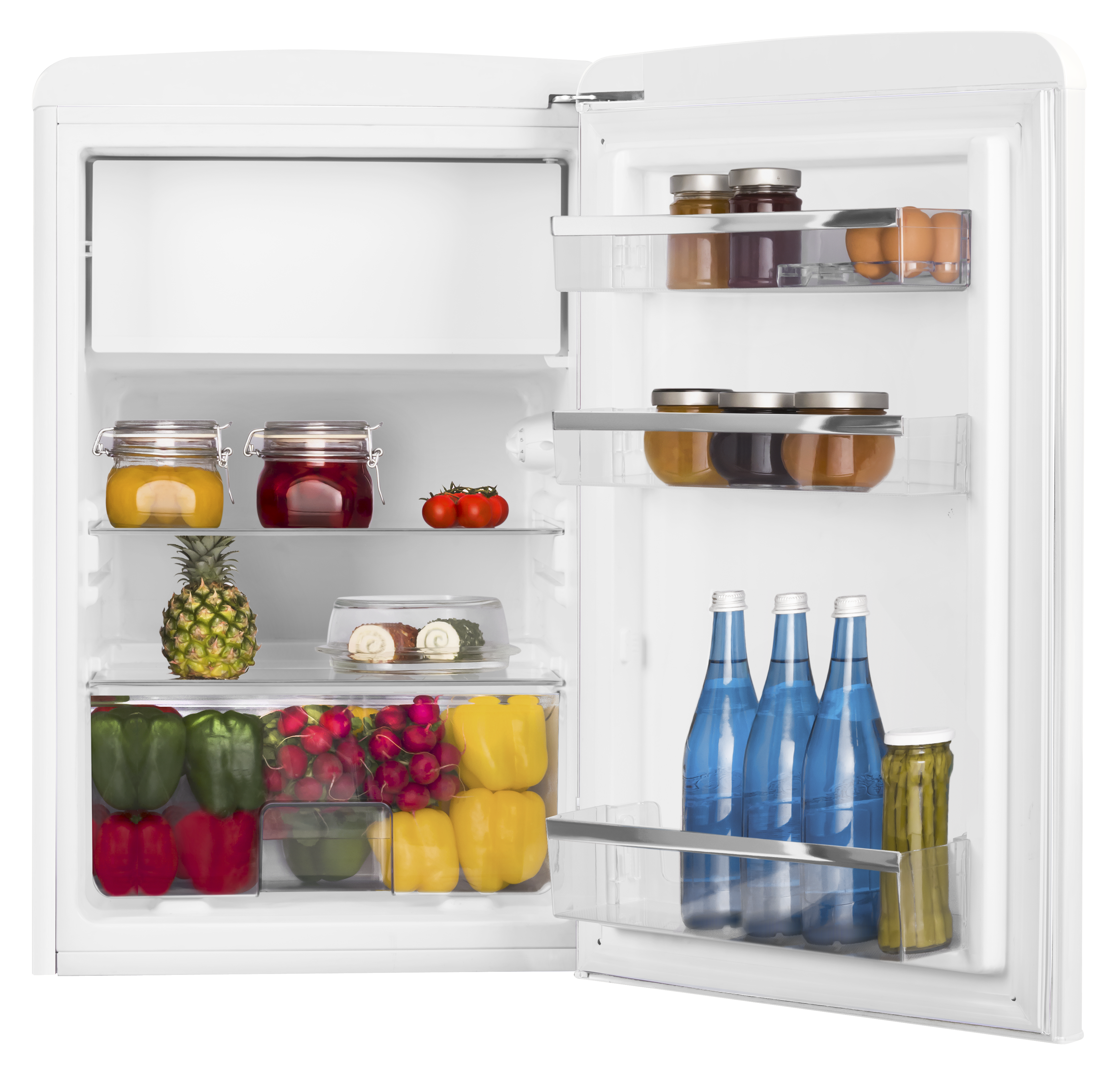 Stand-Kühlschrank mit Gefrierfach KSR 361 160 W, Snow White, 88 cm Stand-Kühlschrank mit Gefrierfach KSR 361 160 W, Snow White, 88 cm