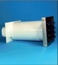 125er Flachkanal Soft Flachanschluss Mauerkasten, Soft Edelstahl 