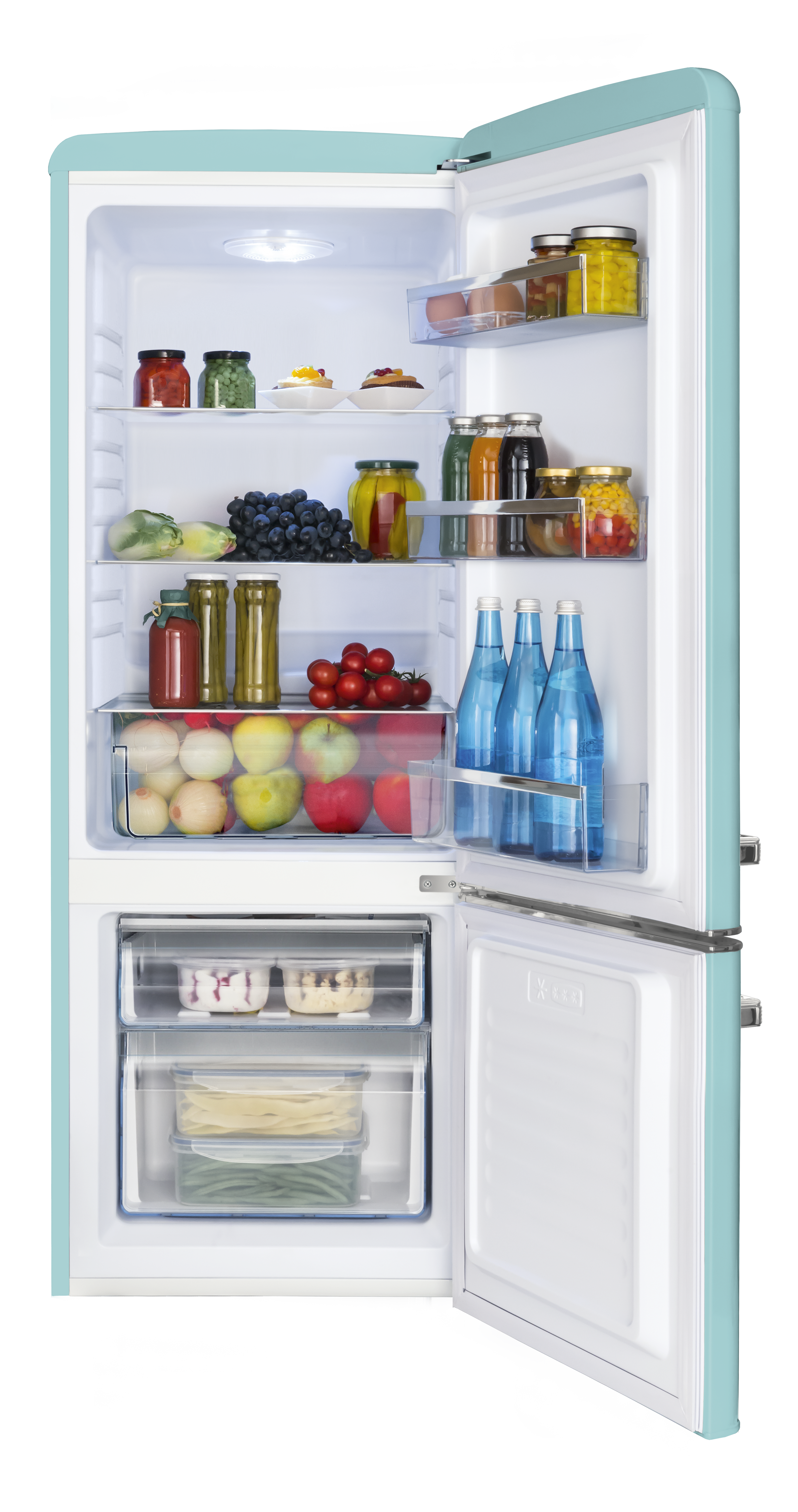 Stand-Kühl-Gefrierkombination KGCR 384 150 T, Ice Blue, 145 cm Stand-Kühl-Gefrierkombination KGCR 384 150 T, Ice Blue, 145 cm