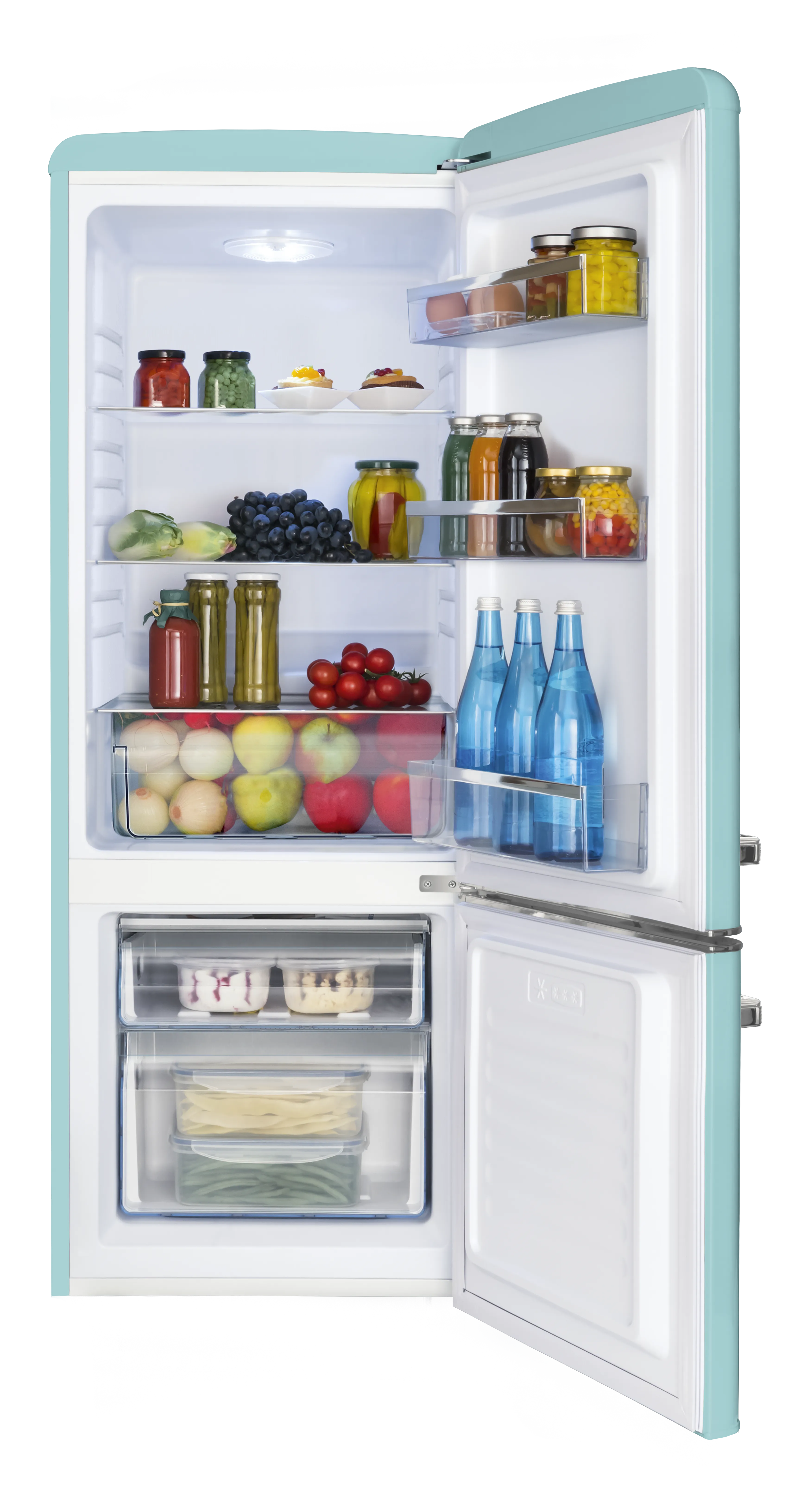 Stand-Kühl-Gefrierkombination KGCR 384 150 T, Ice Blue, 145 cm