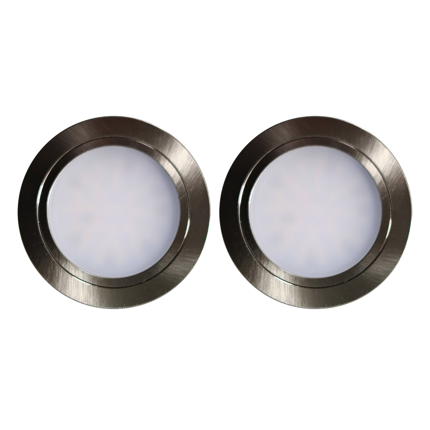 CARESSI Skye 68 Multi Tone Einbauleuchten-Set, 2 Spots, Edelstahloptik