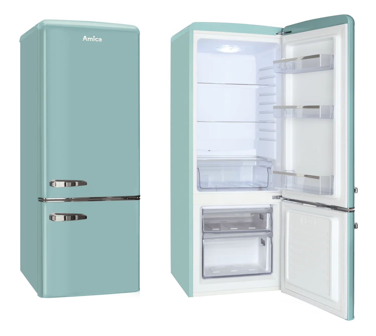 Stand-Kühl-Gefrierkombination KGCR 384 150 T, Ice Blue, 145 cm