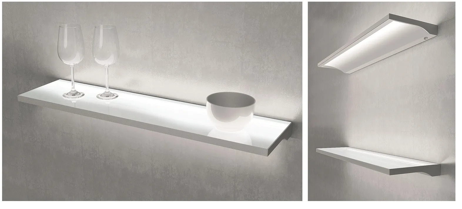 TeoSlim LED, Edelstahl, 90 cm breit, 14 Watt