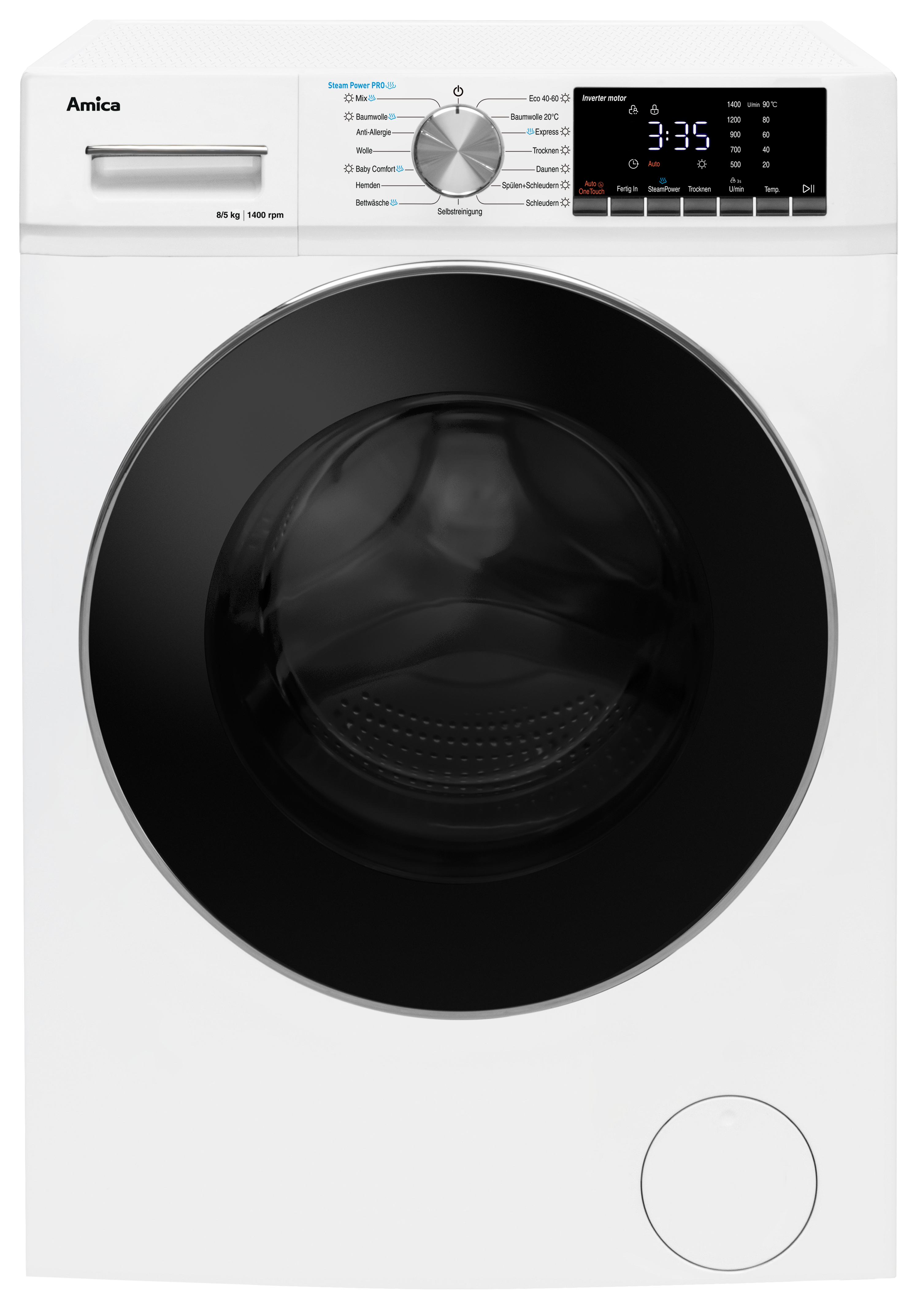 Waschtrockner WAT 404 050, weiß, 8 kg / 5 kg