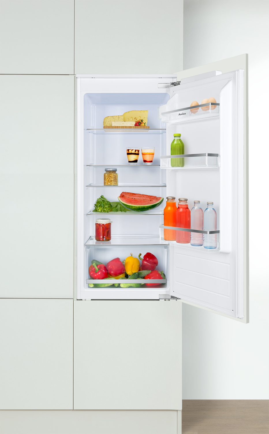 Vollraum-Kühlschrank, 1221 mm Nische, Festtür-Technik Vollraum-Kühlschrank, 1221 mm Nische, Festtür-Technik