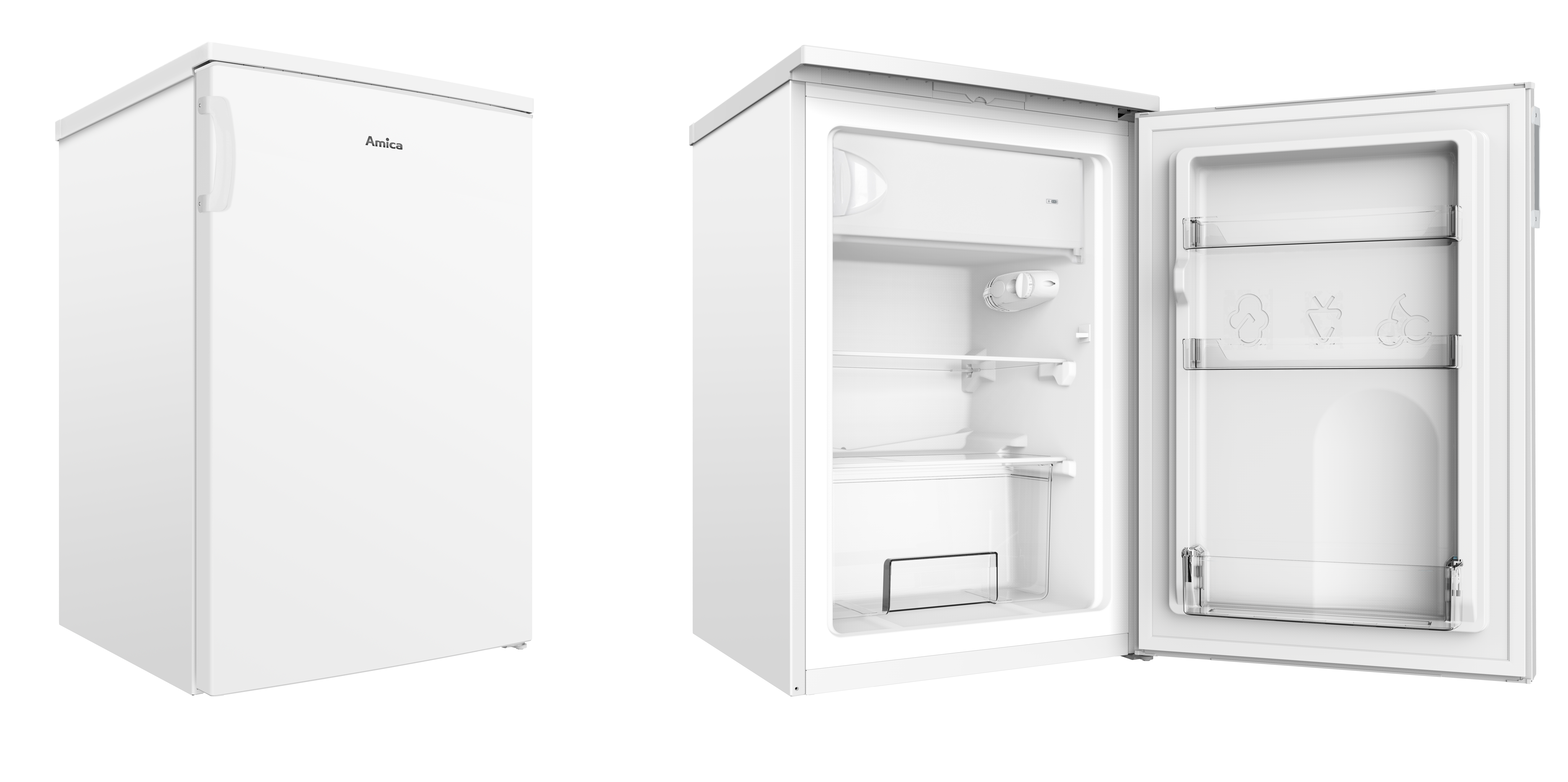 Stand-Kühlschrank mit Gefrierfach KS 361 300 W, weiß, 85 cm Stand-Kühlschrank mit Gefrierfach KS 361 300 W, weiß, 85 cm
