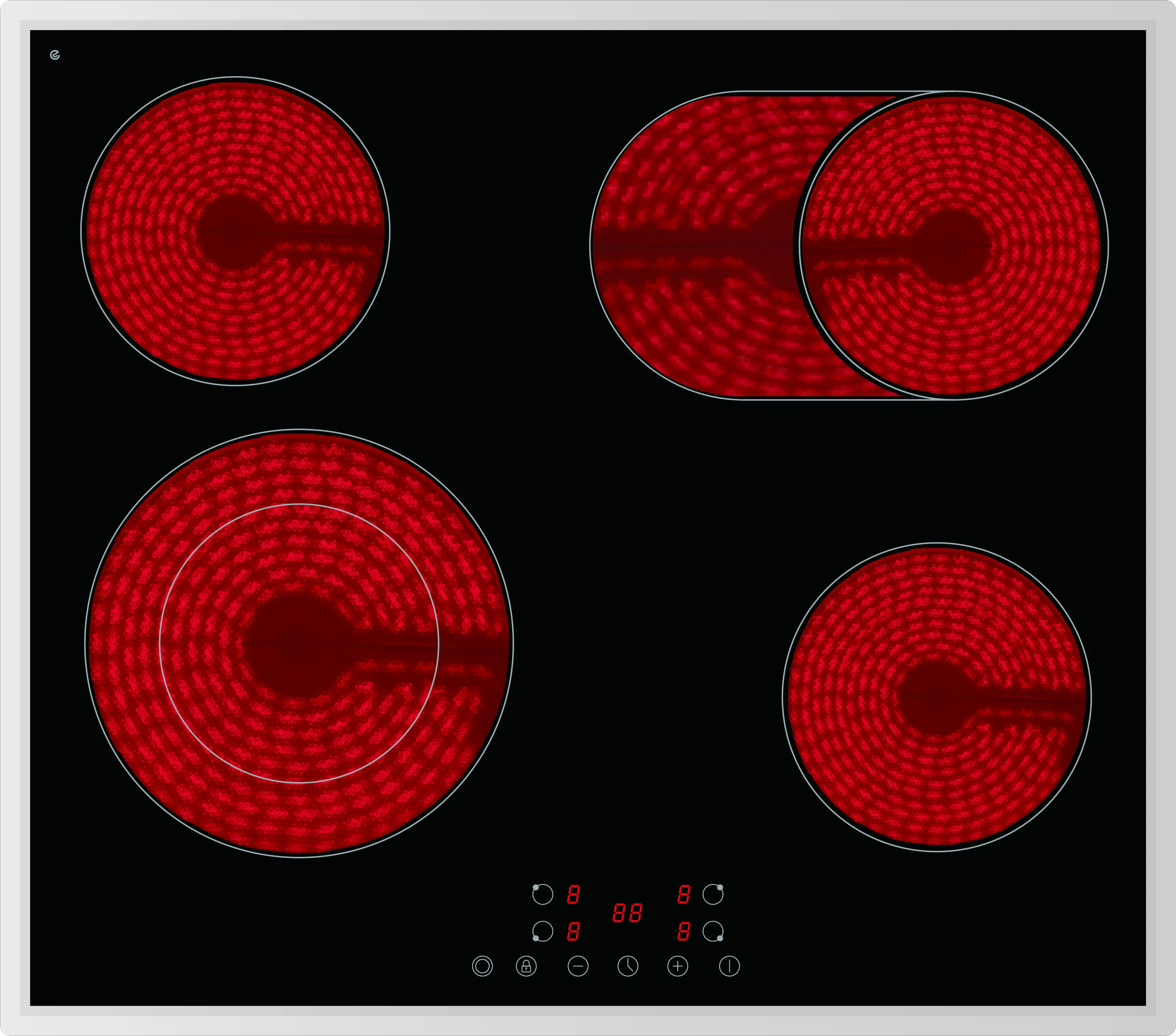 PKM Glaskeramik-Kochfeld EB-C4-2KBTCG