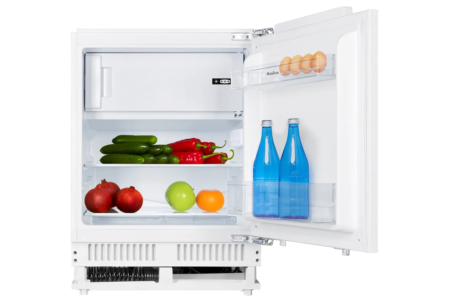 Unterbau-Kühlschrank, 820 mm Nische mit elektronischer Steuerung, Festtür-Technik