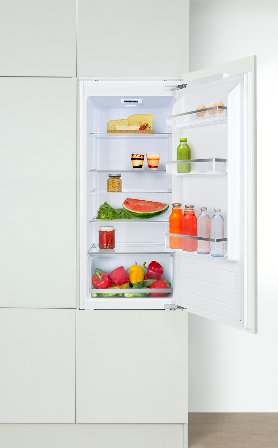 Vollraum-Kühlschrank, 1221 mm Nische, Festtür-Technik