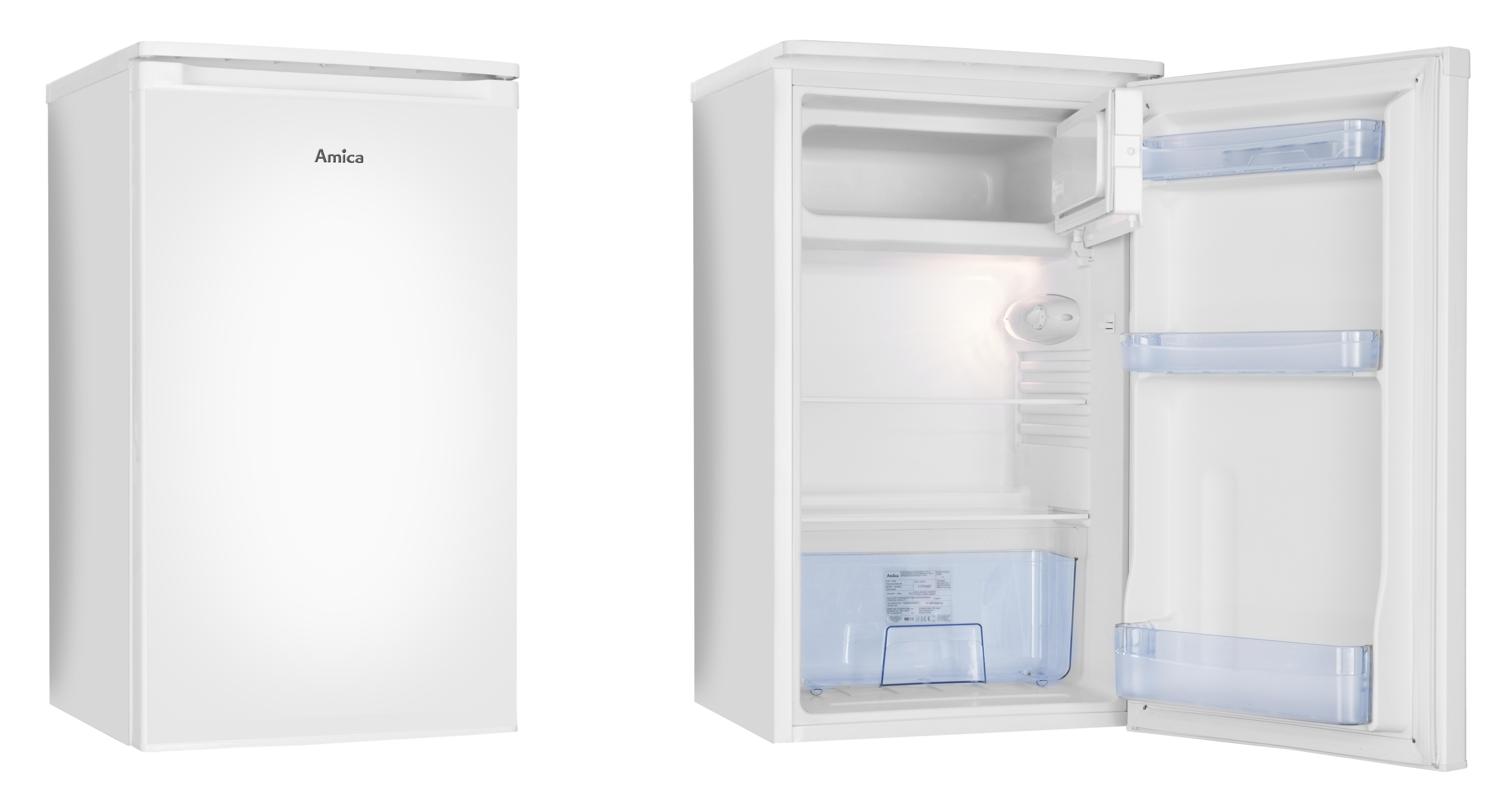 Stand-Kühlschrank mit Gefrierfach KS 361 155 W, weiß, 85 cm