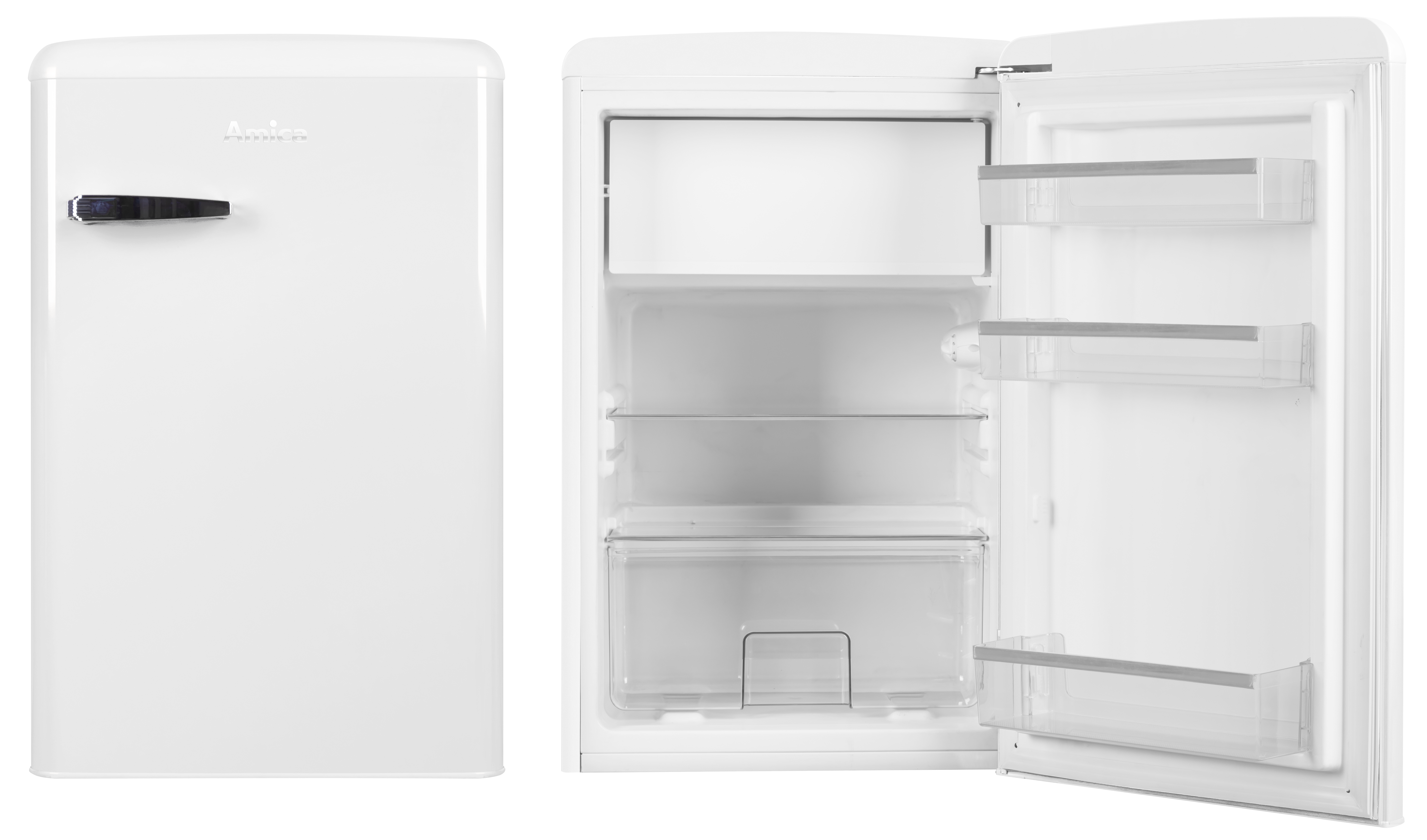 Stand-Kühlschrank mit Gefrierfach KSR 361 160 W, Snow White, 88 cm