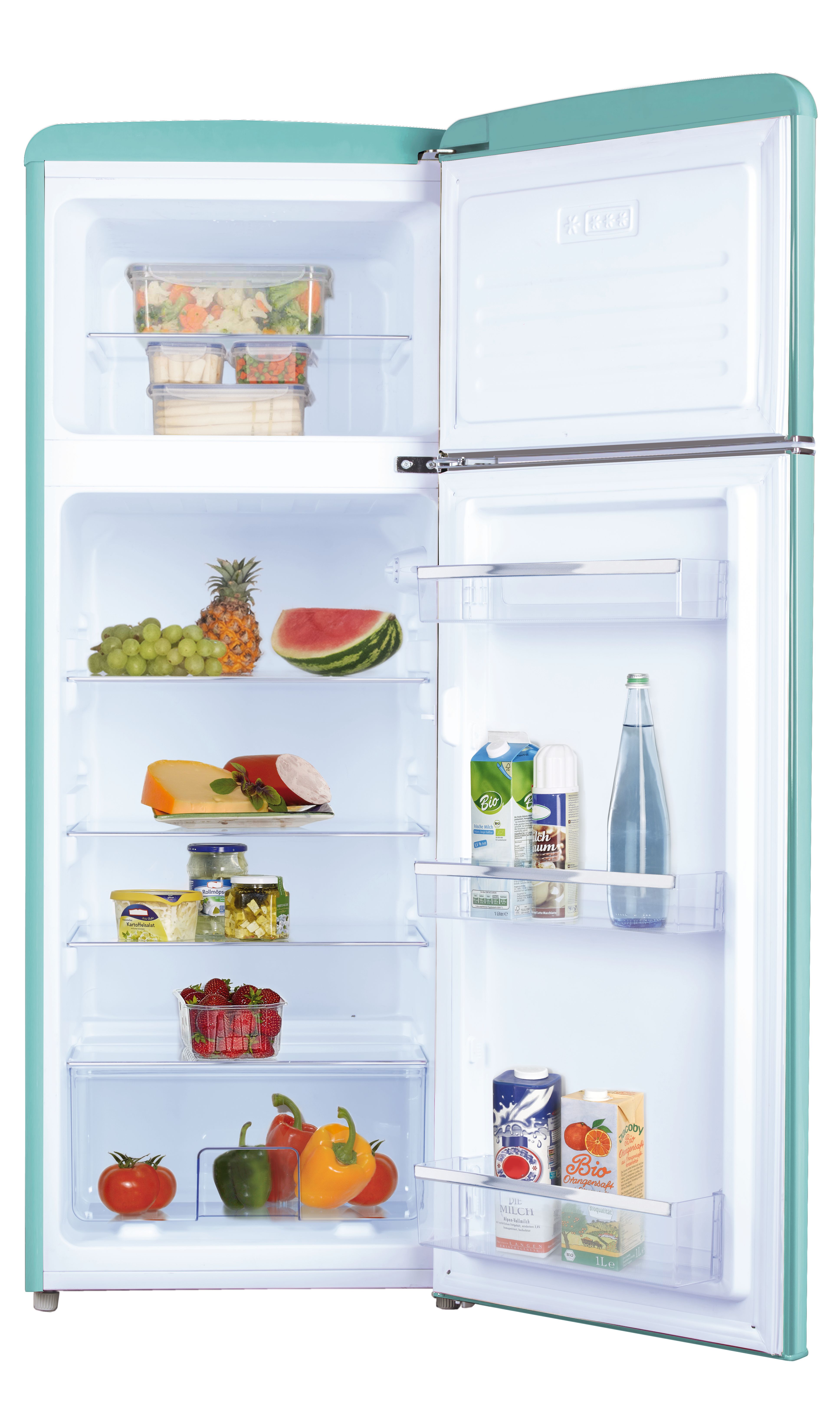 Stand-Kühl-Gefrierkombination DTR 374 190 T, Ice Blue, 144 cm Stand-Kühl-Gefrierkombination DTR 374 190 T, Ice Blue, 144 cm